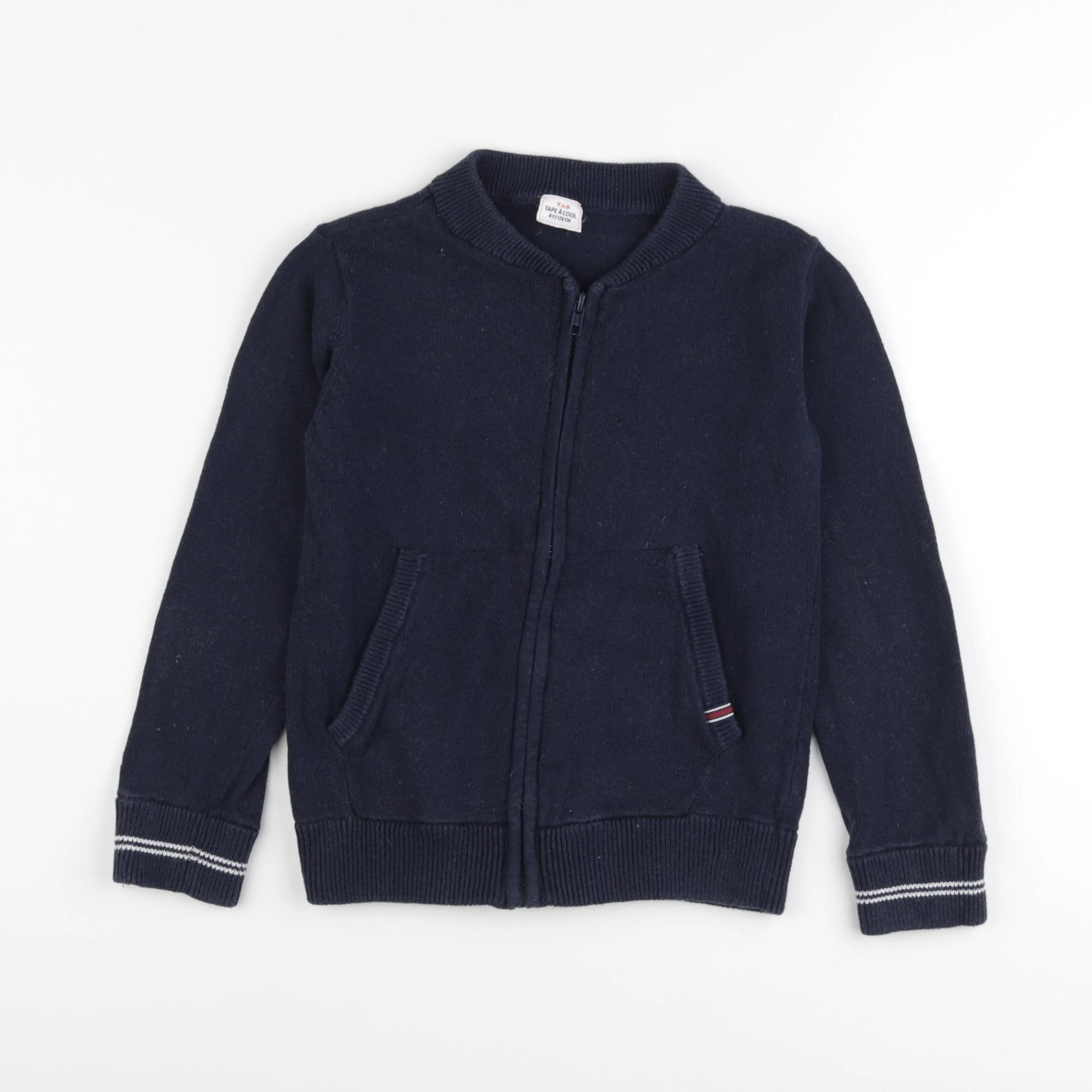 Tape à l'oeil - gilet bleu - 8 ans