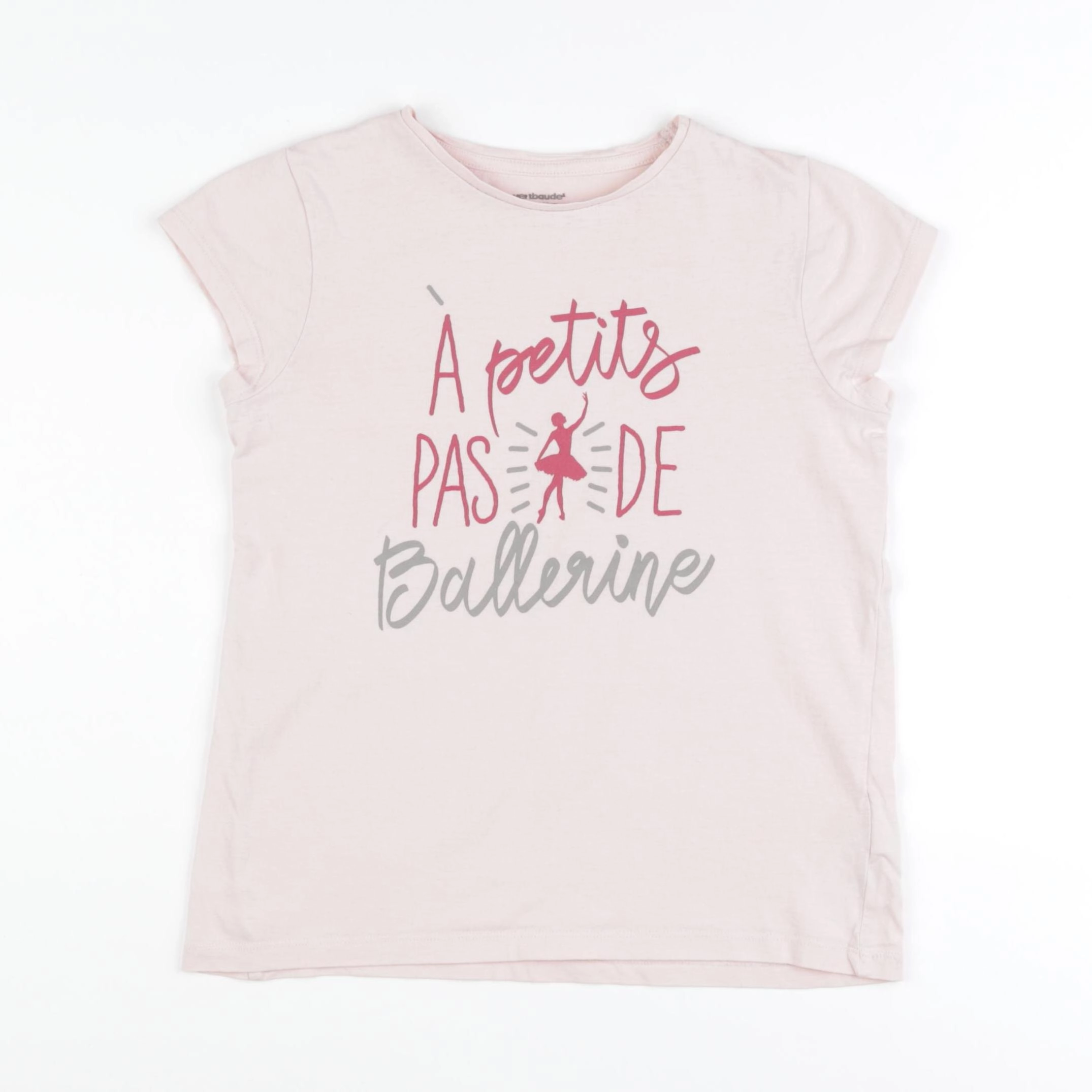 Vertbaudet - tee-shirt rose - 10 ans