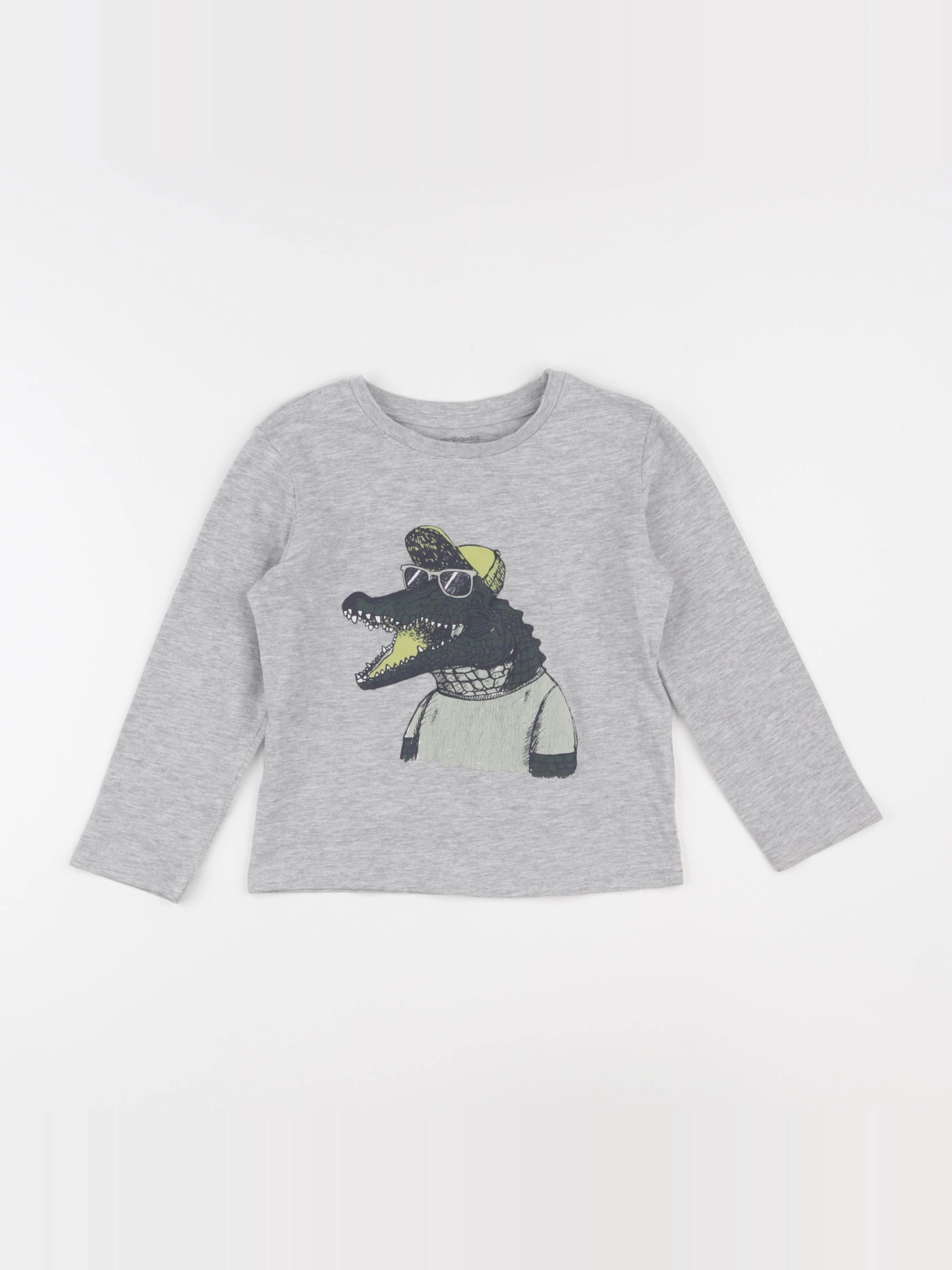 Vertbaudet - tee-shirt gris - 5 ans