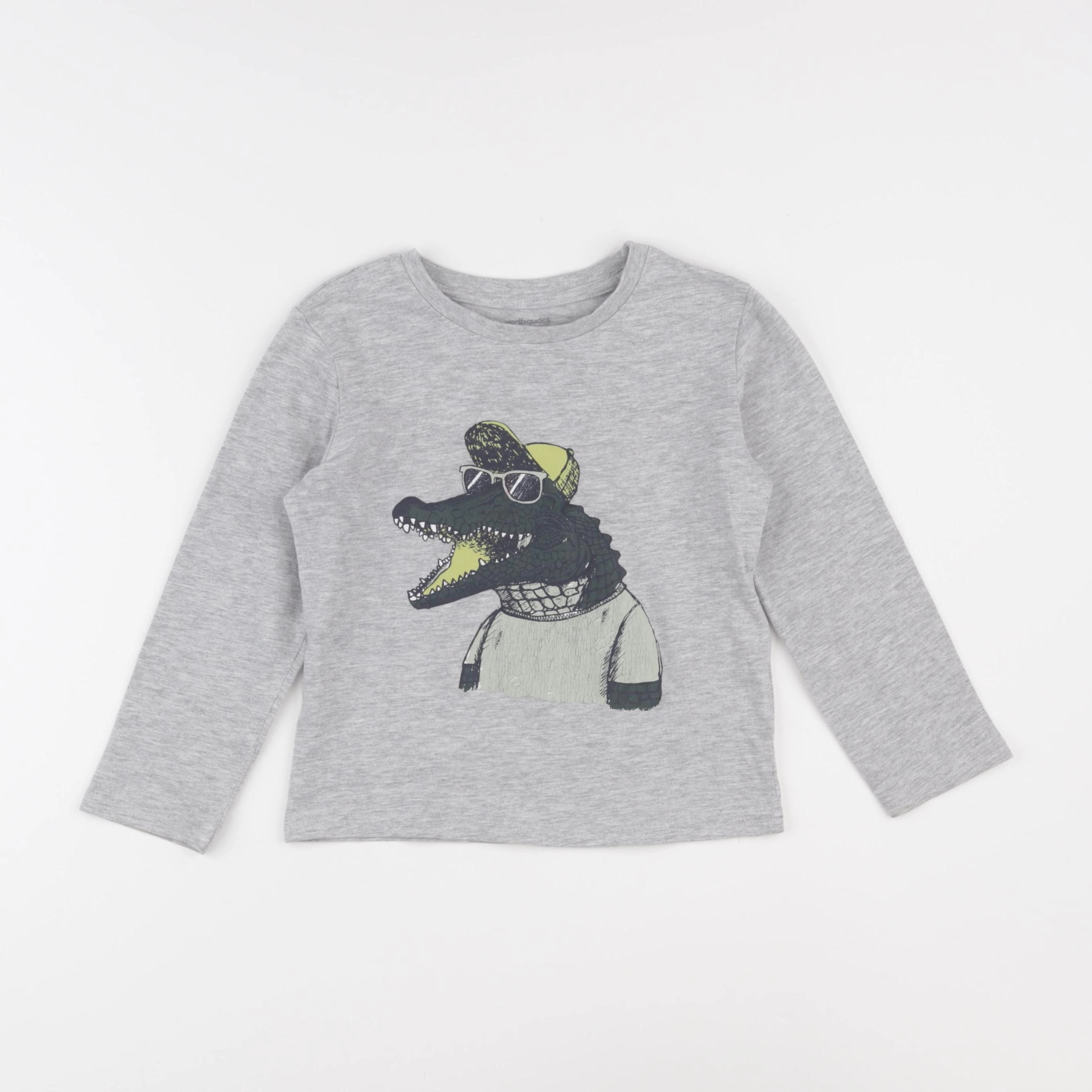 Vertbaudet - tee-shirt gris - 5 ans