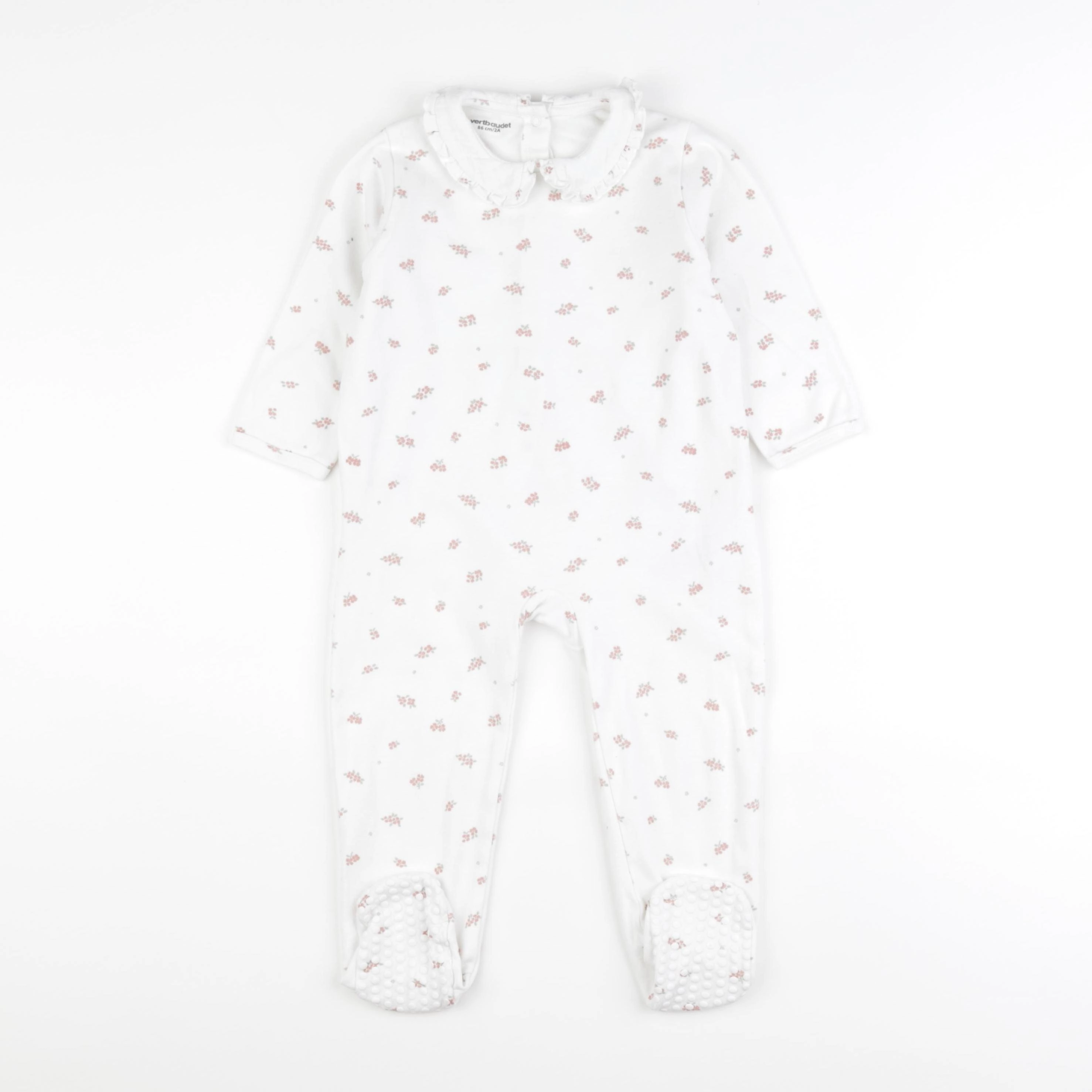 Vertbaudet - pyjama coton blanc - 2 ans