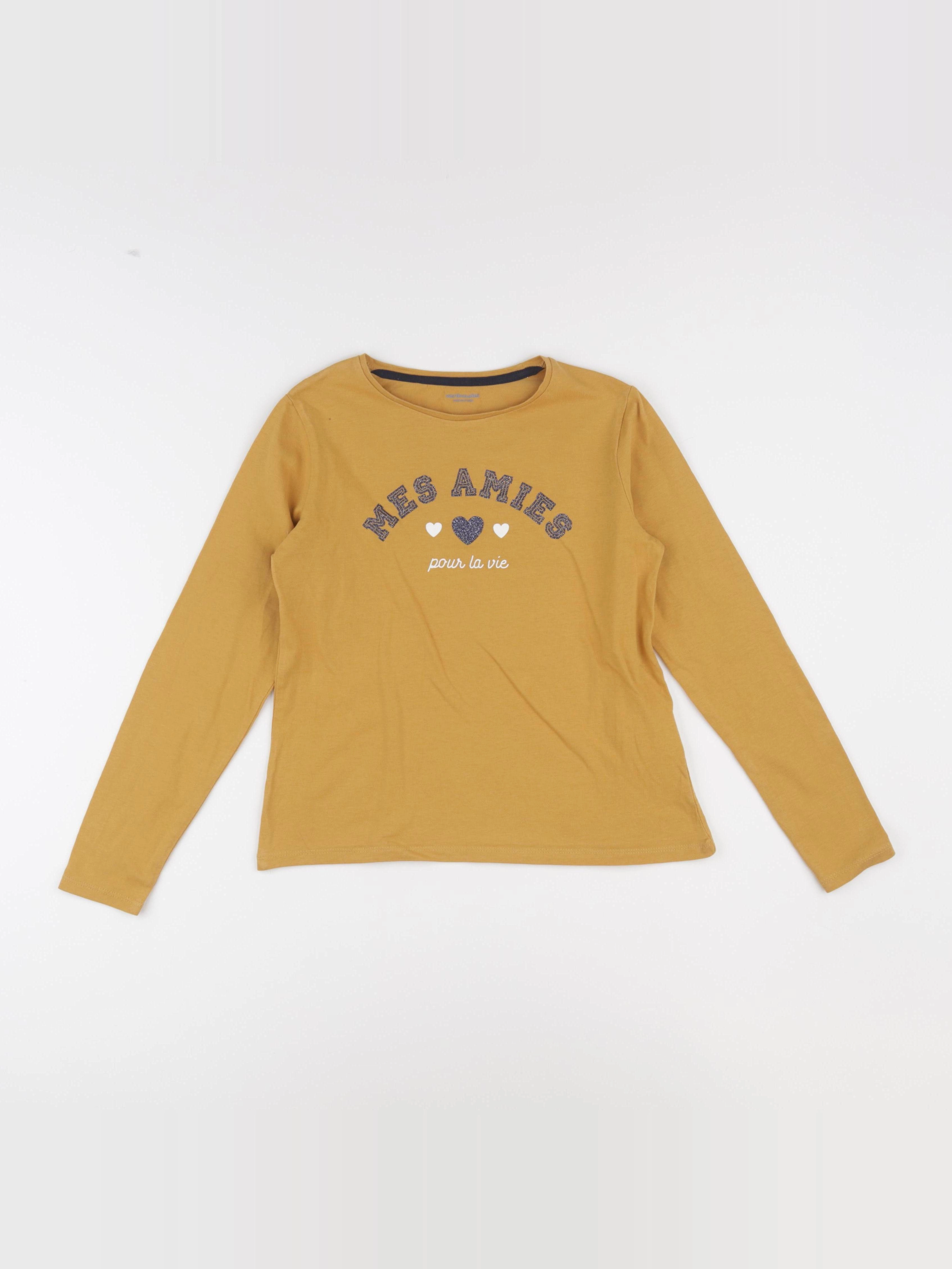 Vertbaudet - tee-shirt jaune - 10 ans