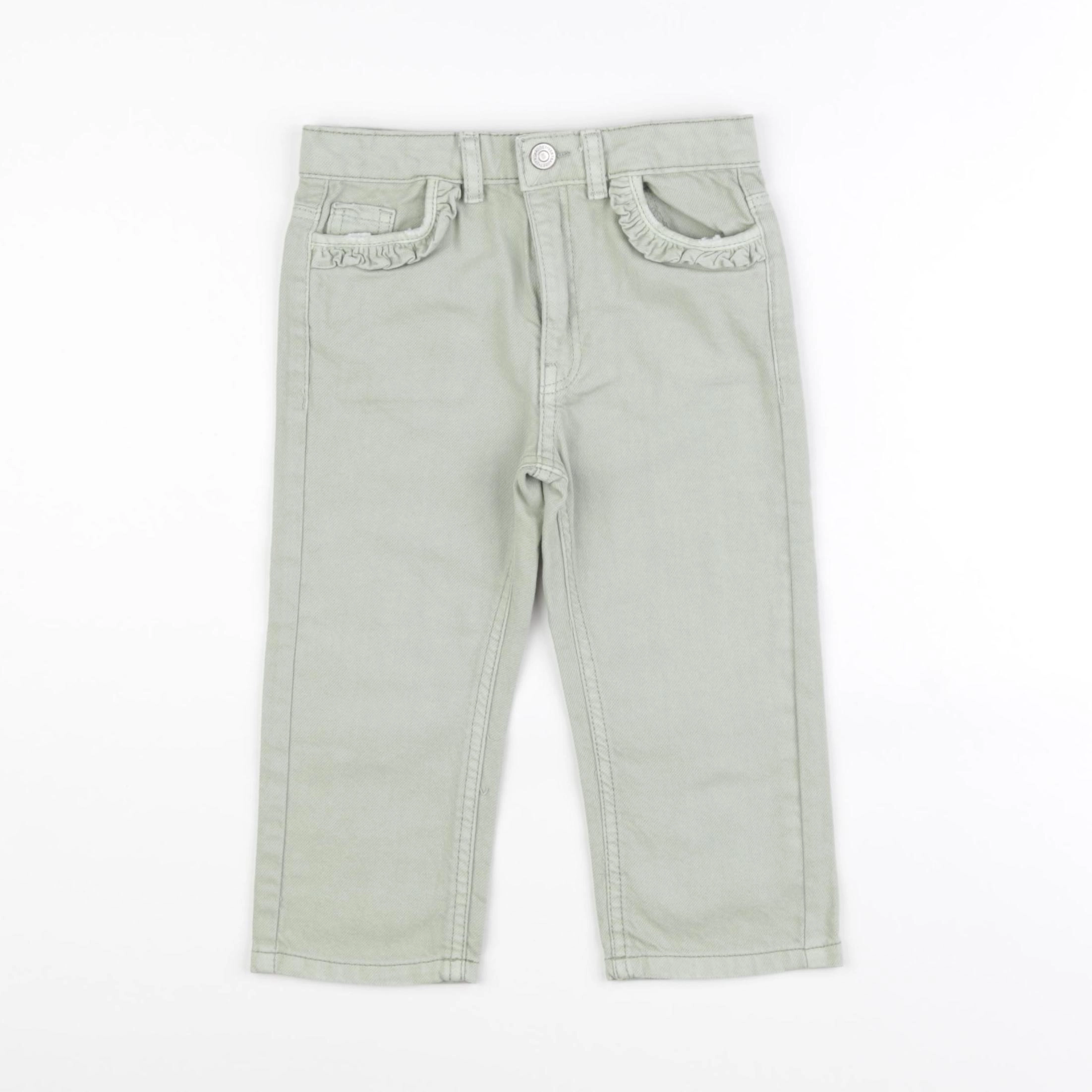 Vertbaudet - jean vert - 2 ans