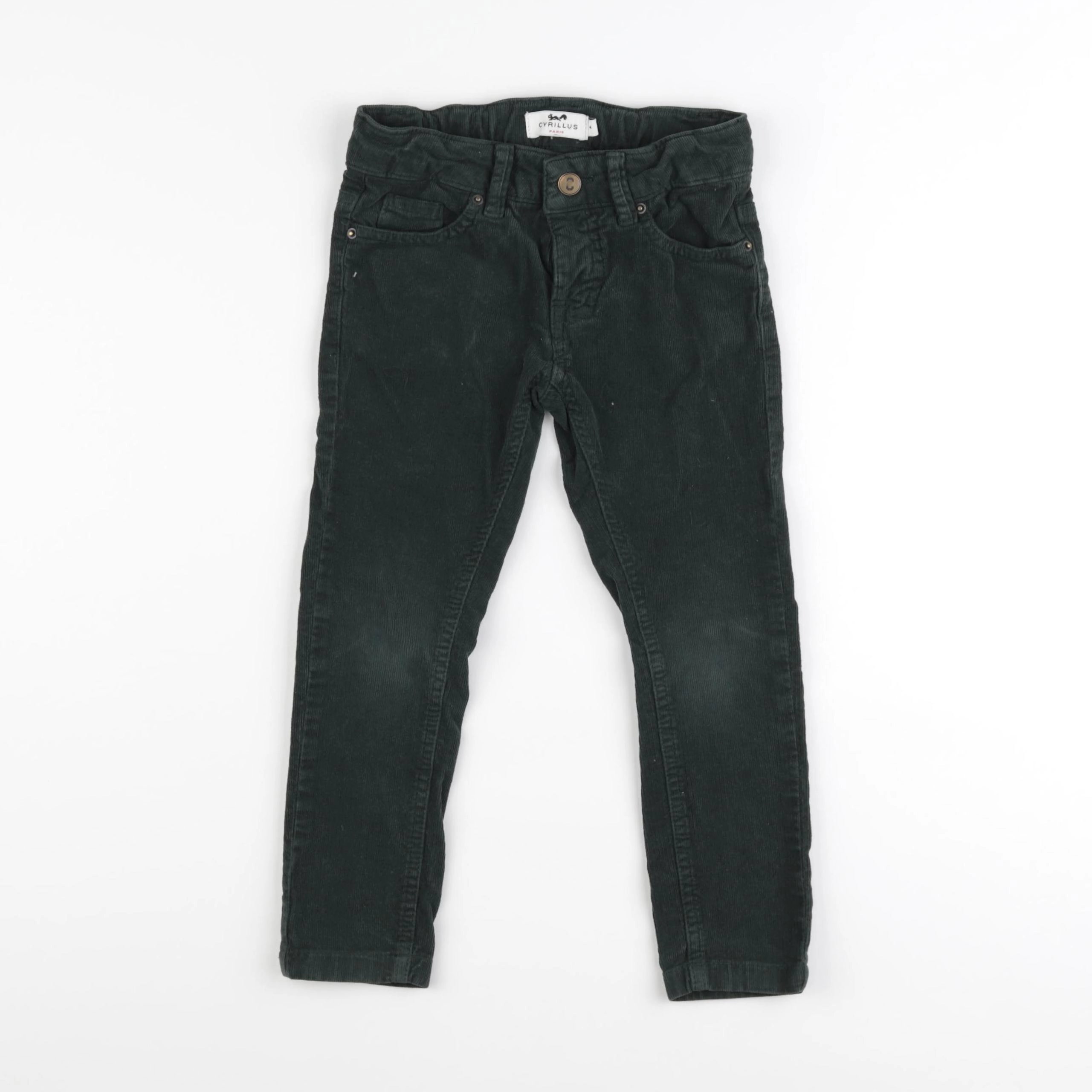 Cyrillus - pantalon vert - 4 ans