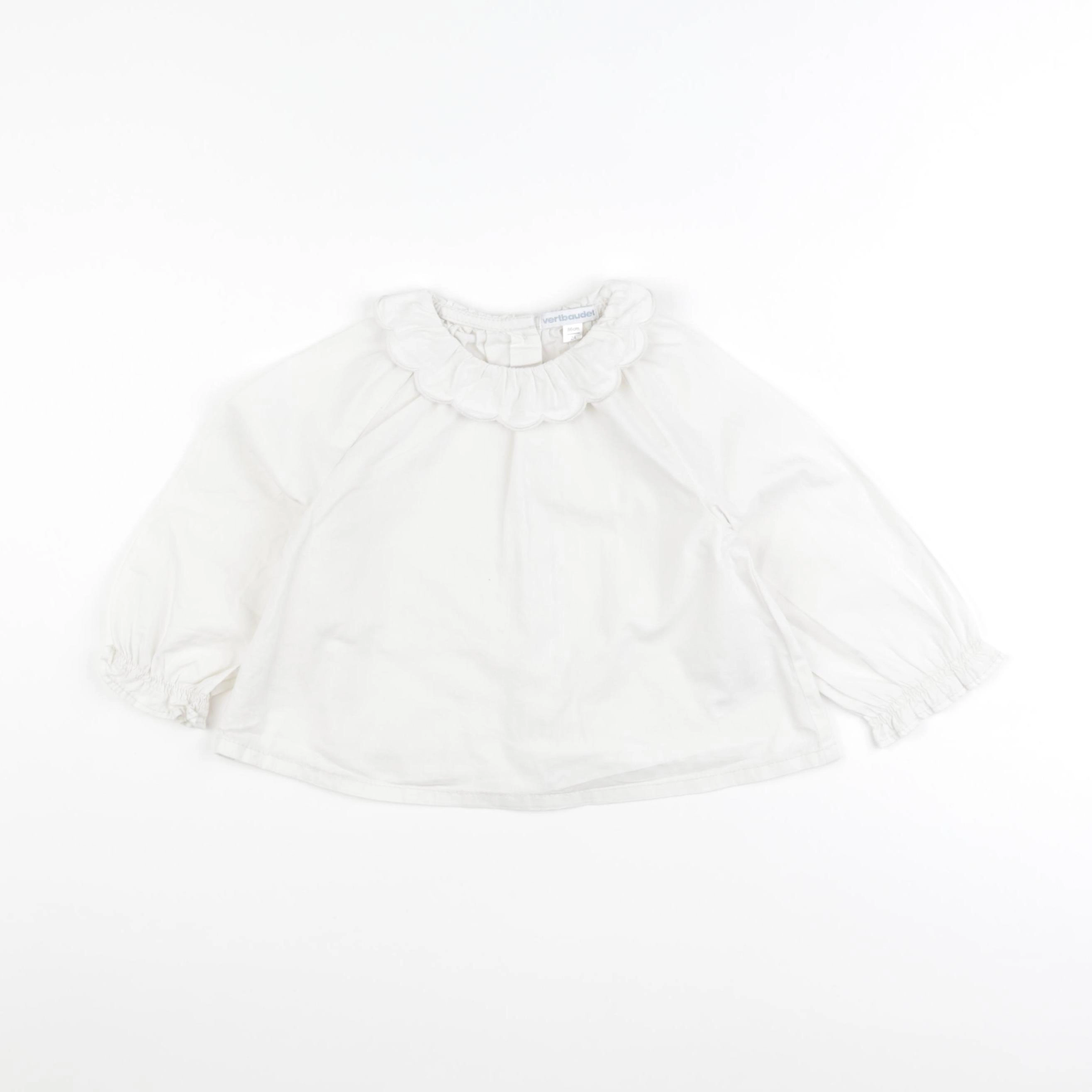 Vertbaudet - blouse blanc - 2 ans