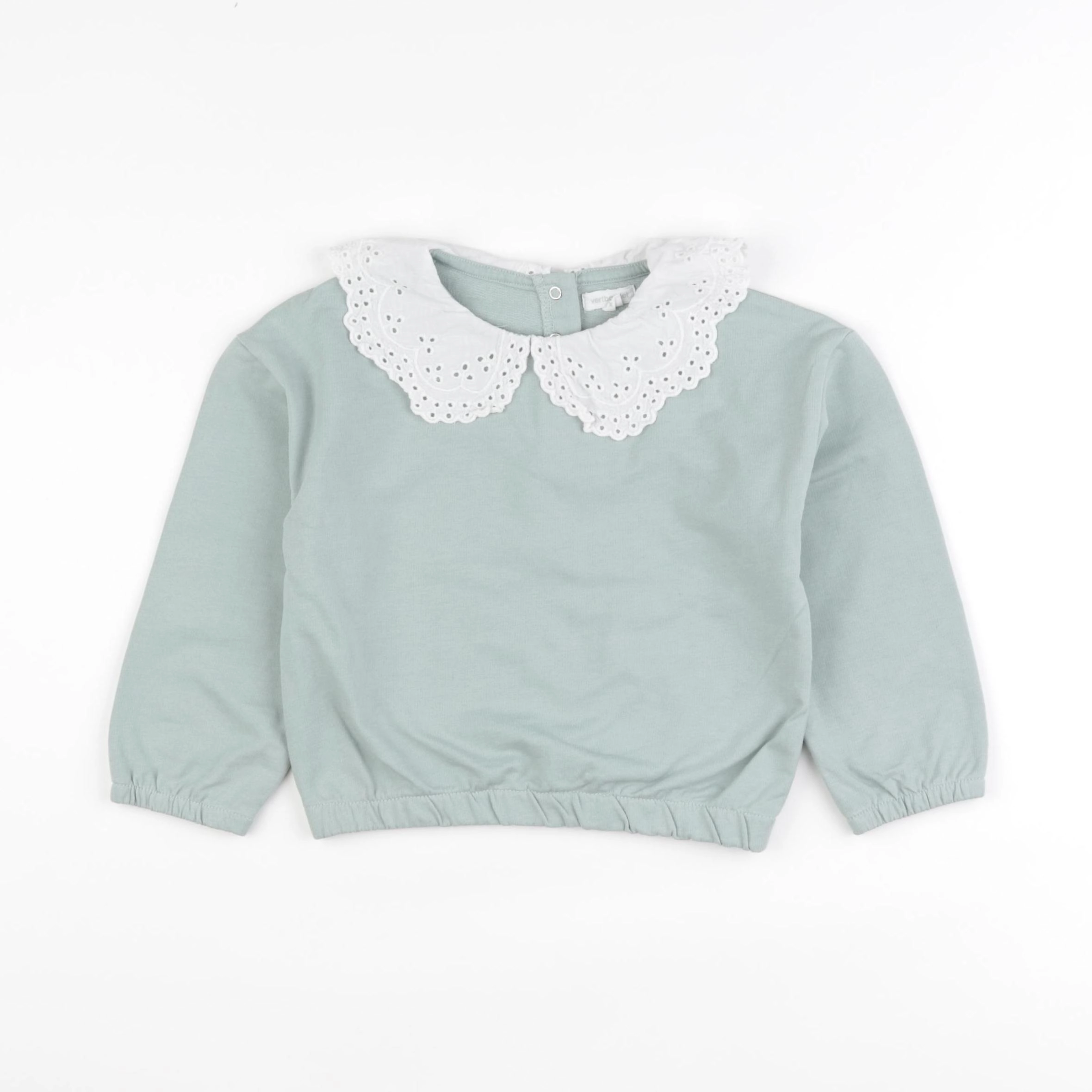 Vertbaudet - sweat vert - 3 ans