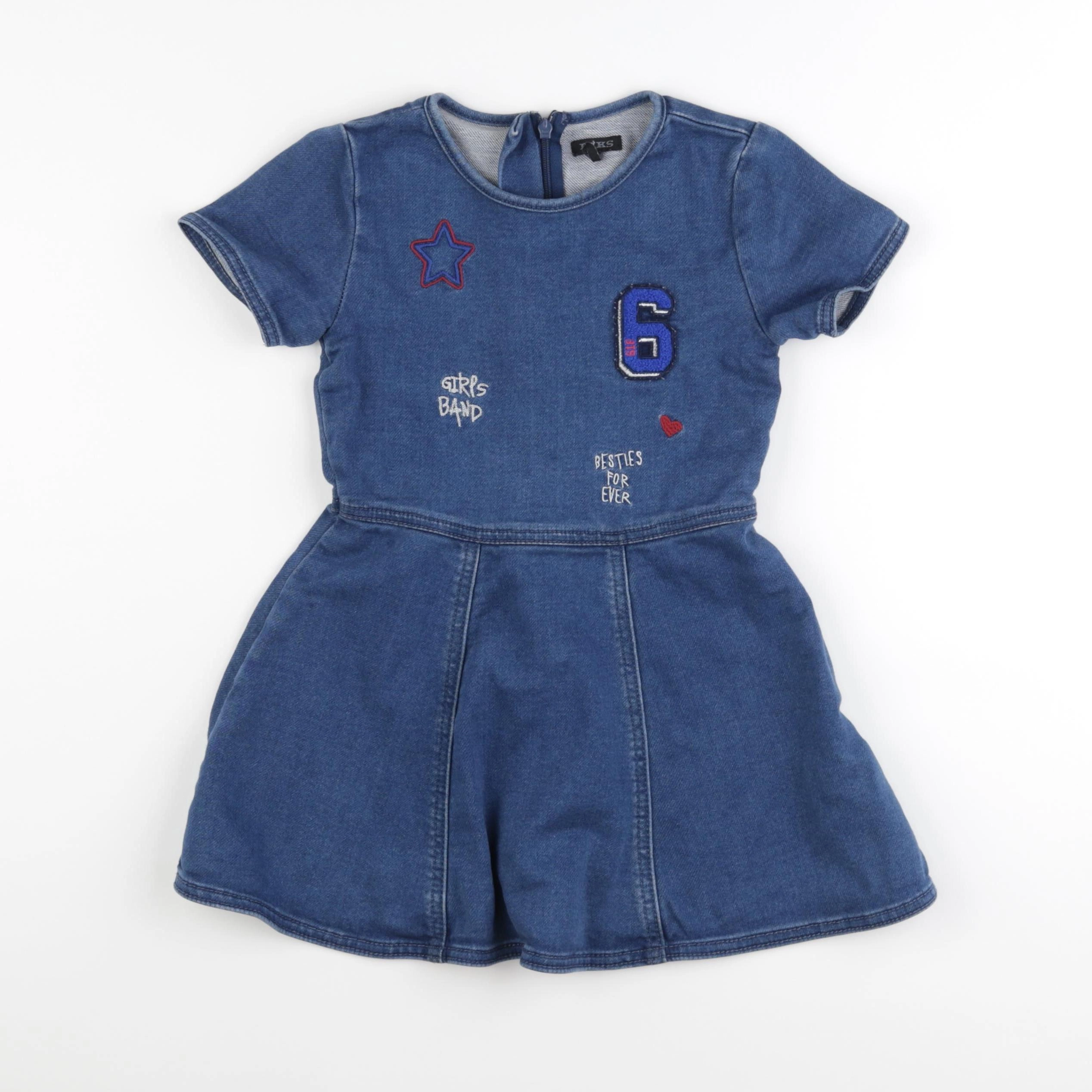 IKKS - robe bleu - 5 ans