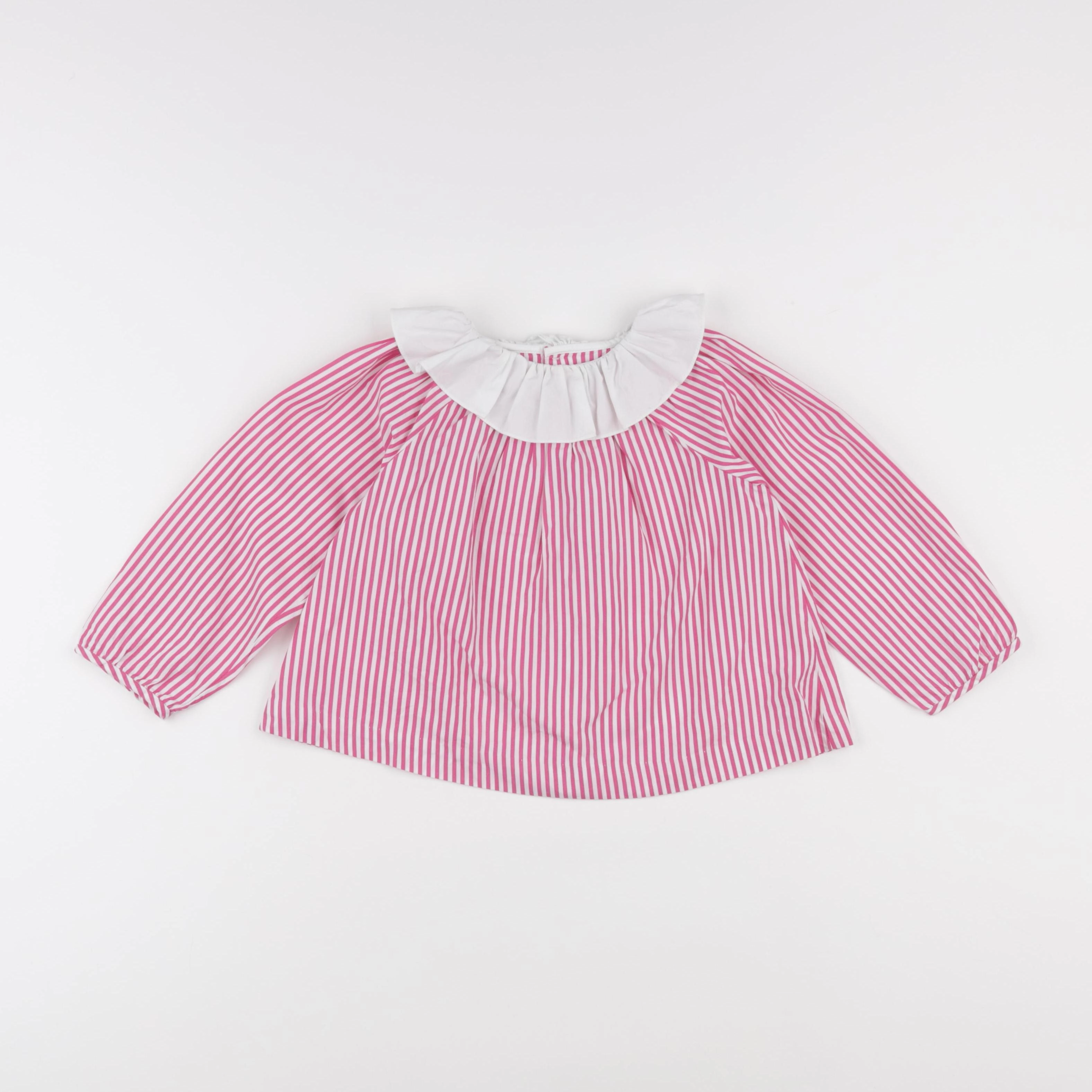 Jacadi - blouse blanc, rose - 36 mois