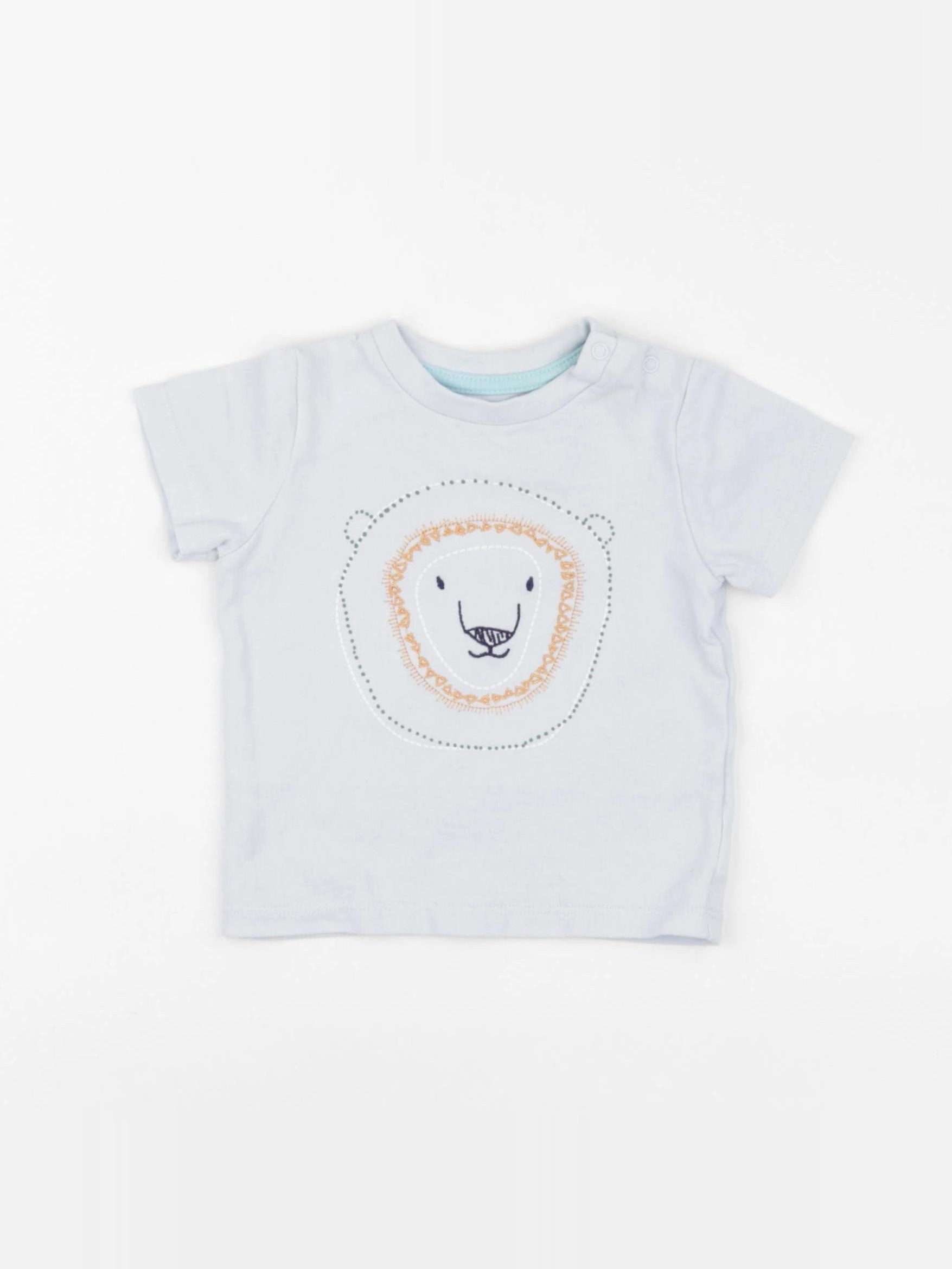 Vertbaudet - tee-shirt bleu - 6 mois