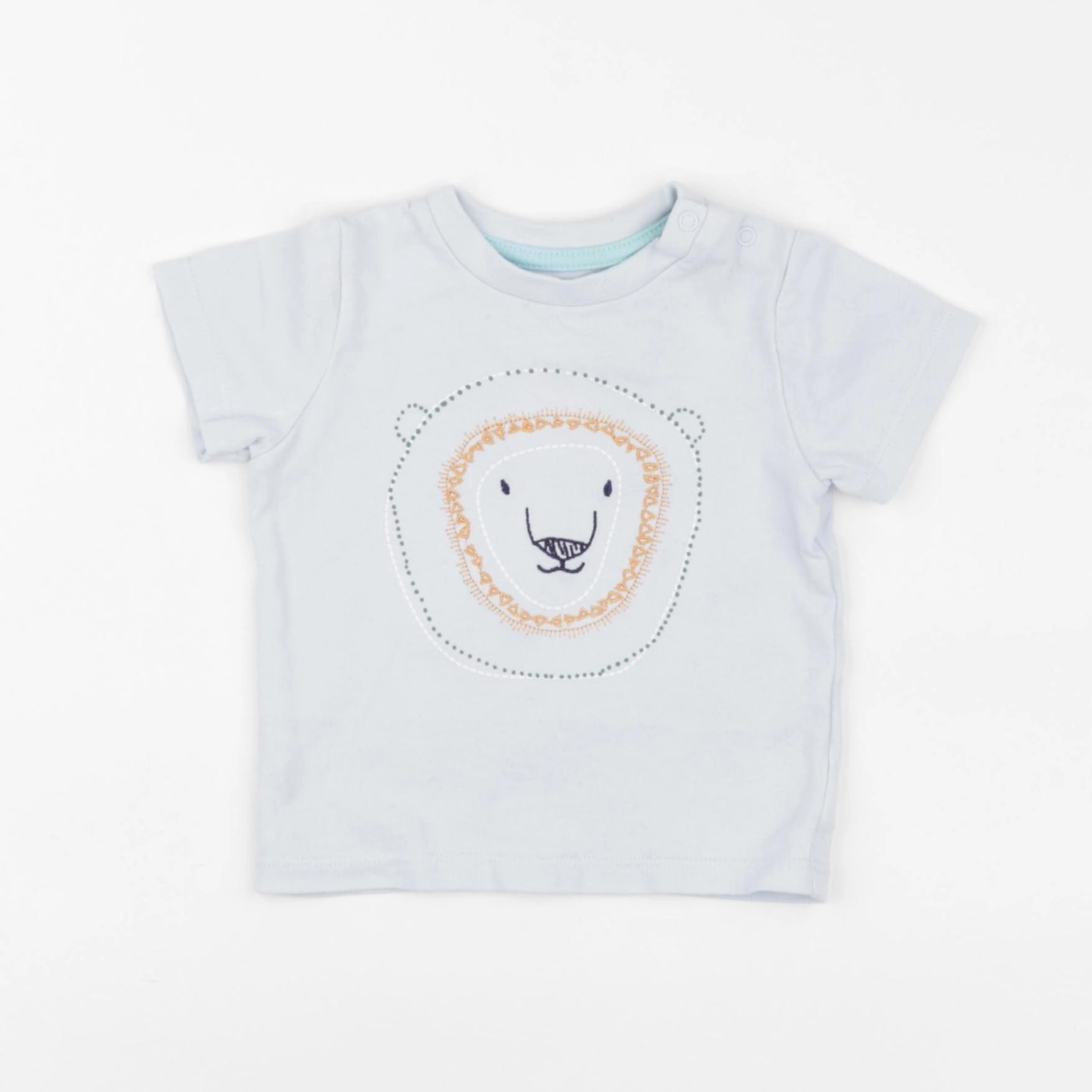 Vertbaudet - tee-shirt bleu - 6 mois