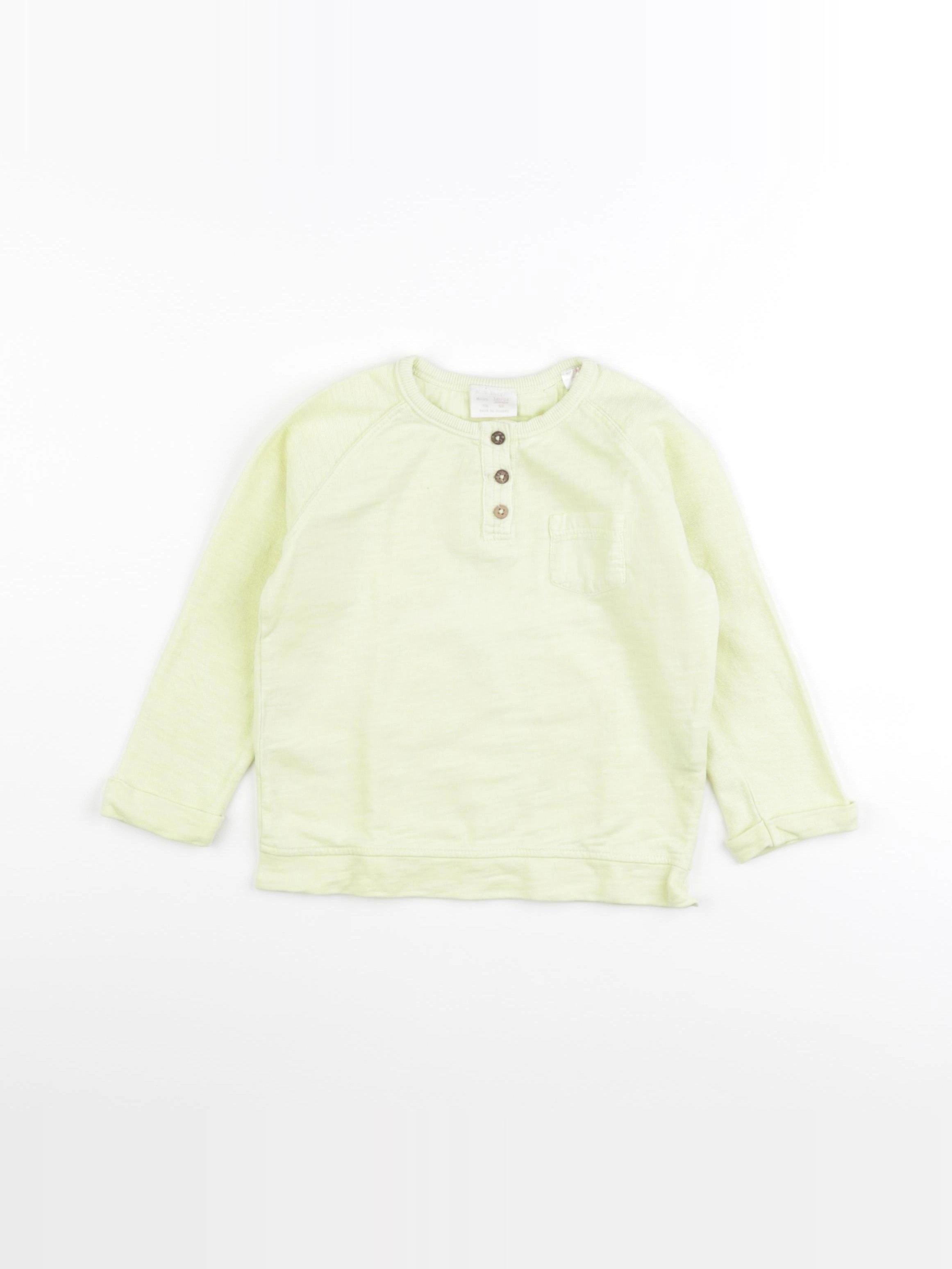 Zara - tee-shirt jaune - 18/24 mois