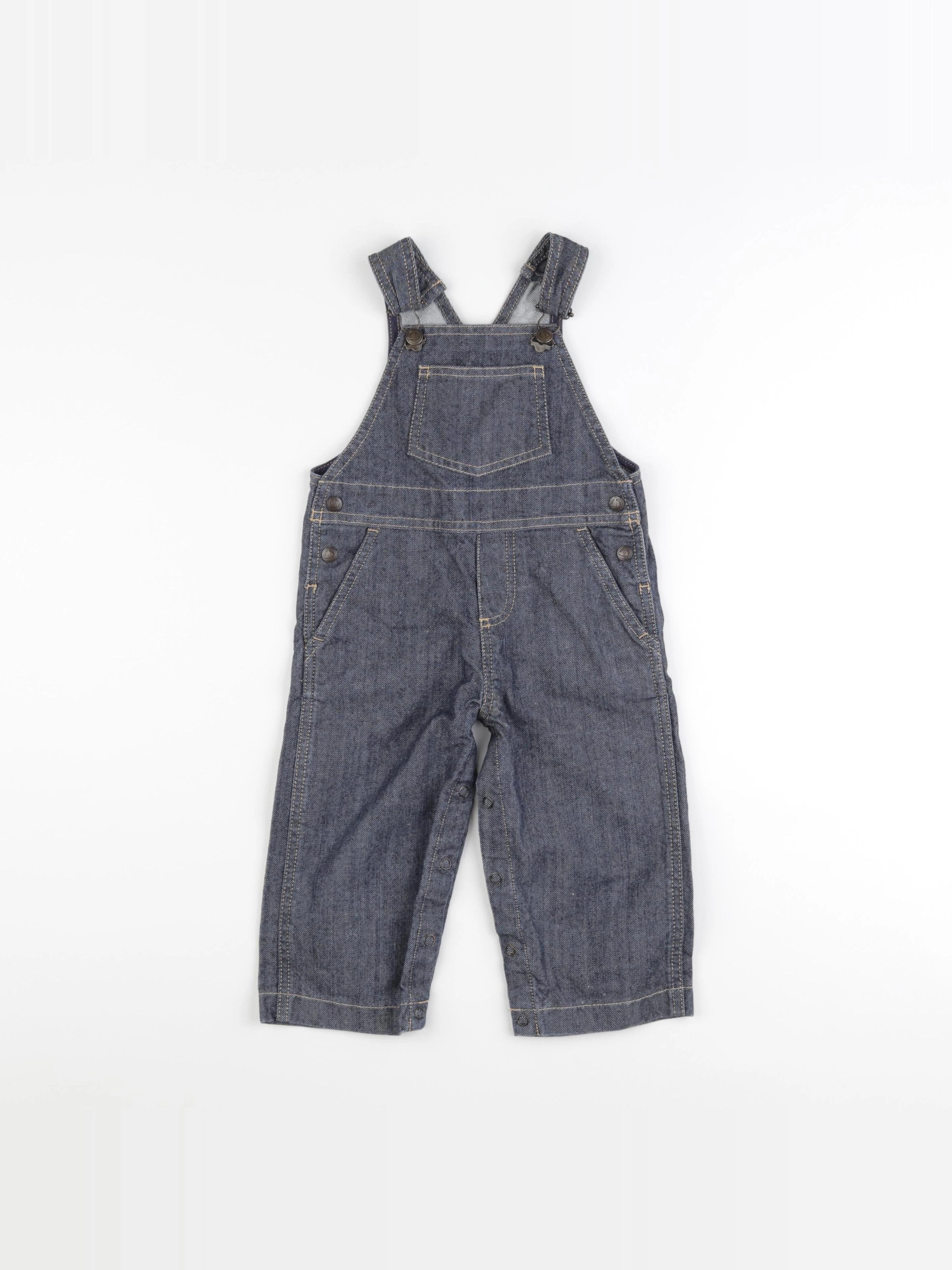 Petit Bateau - salopette bleu - 18 mois
