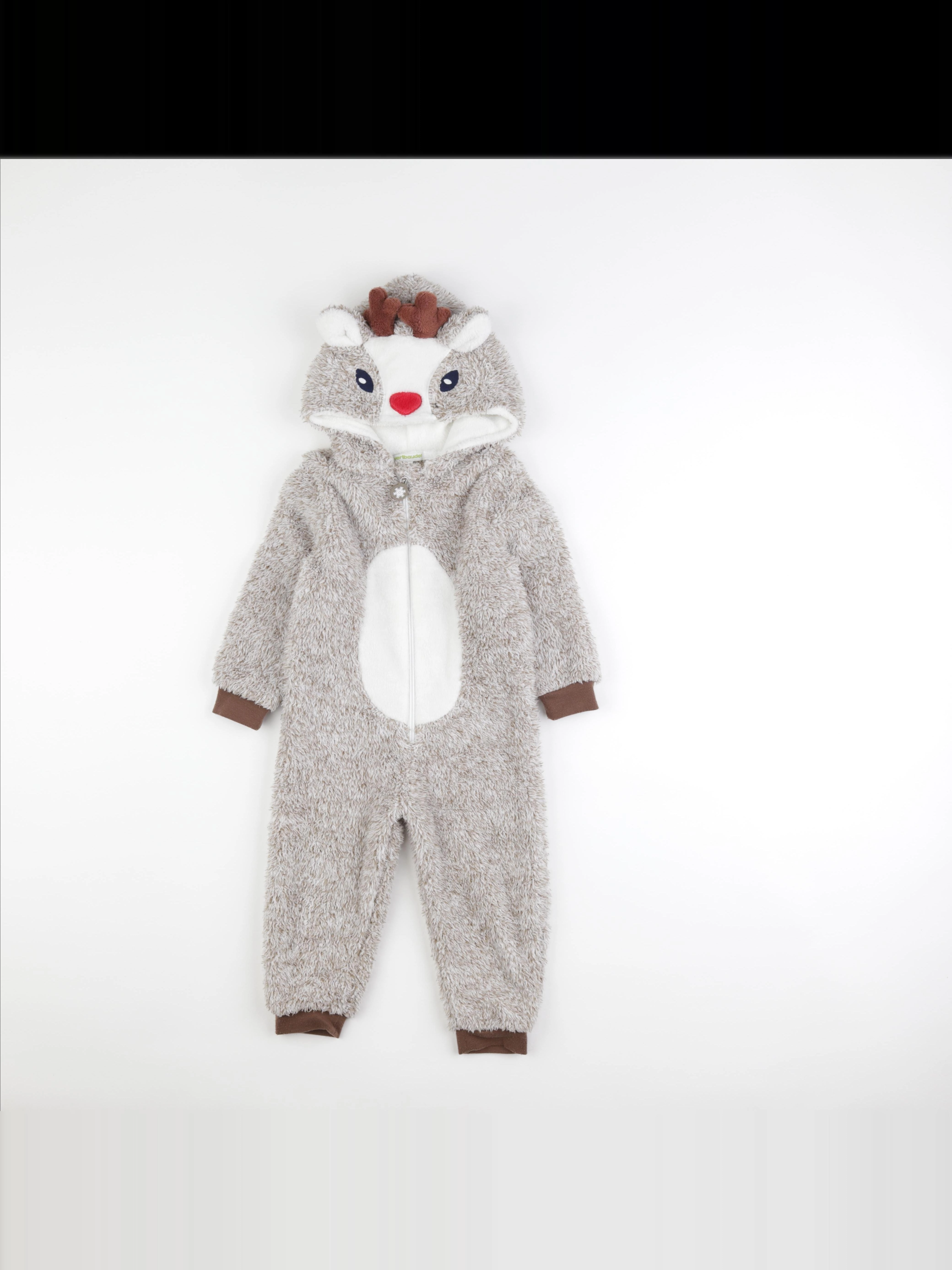 Vertbaudet - sur-pyjama marron - 3 ans