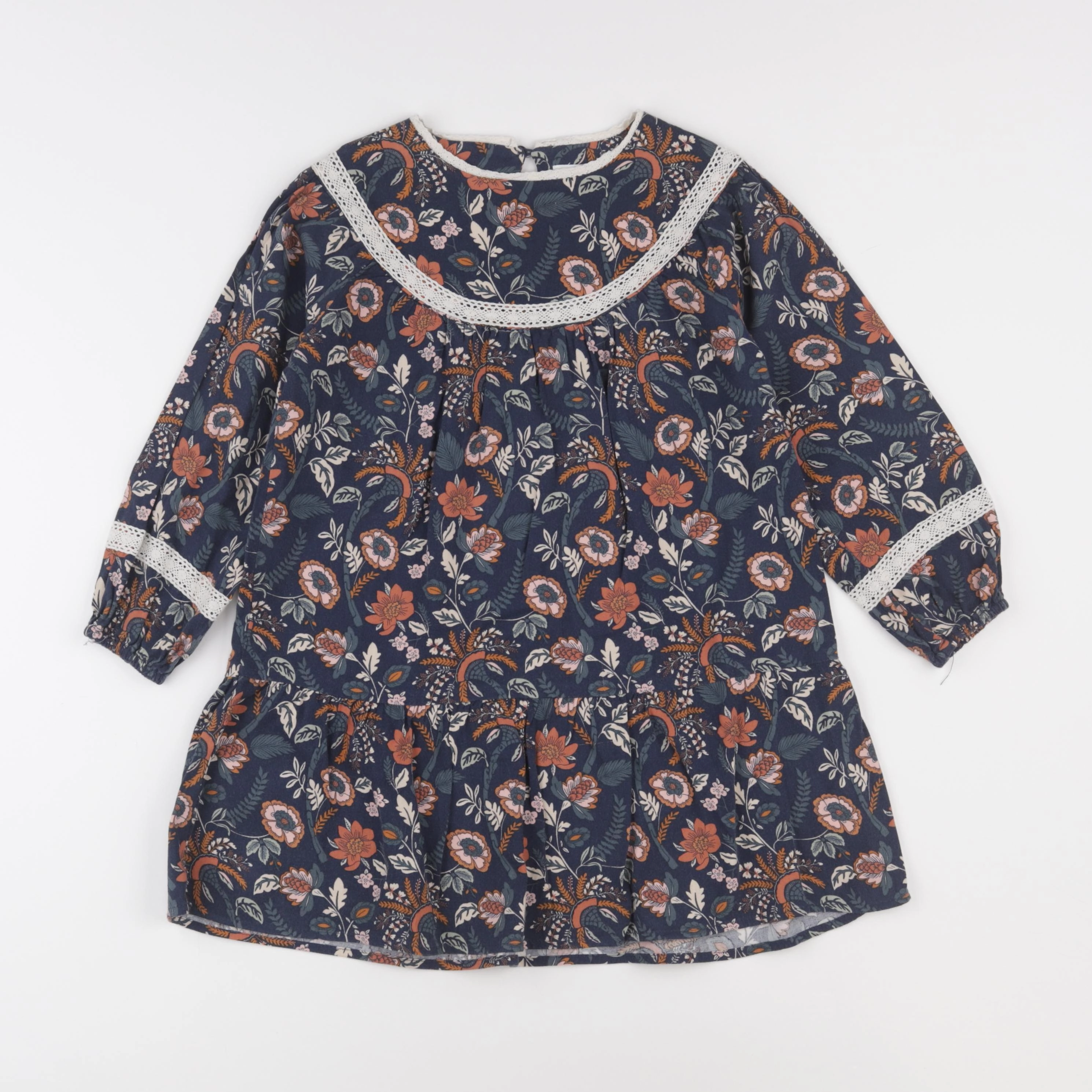 Vertbaudet - robe bleu - 5 ans