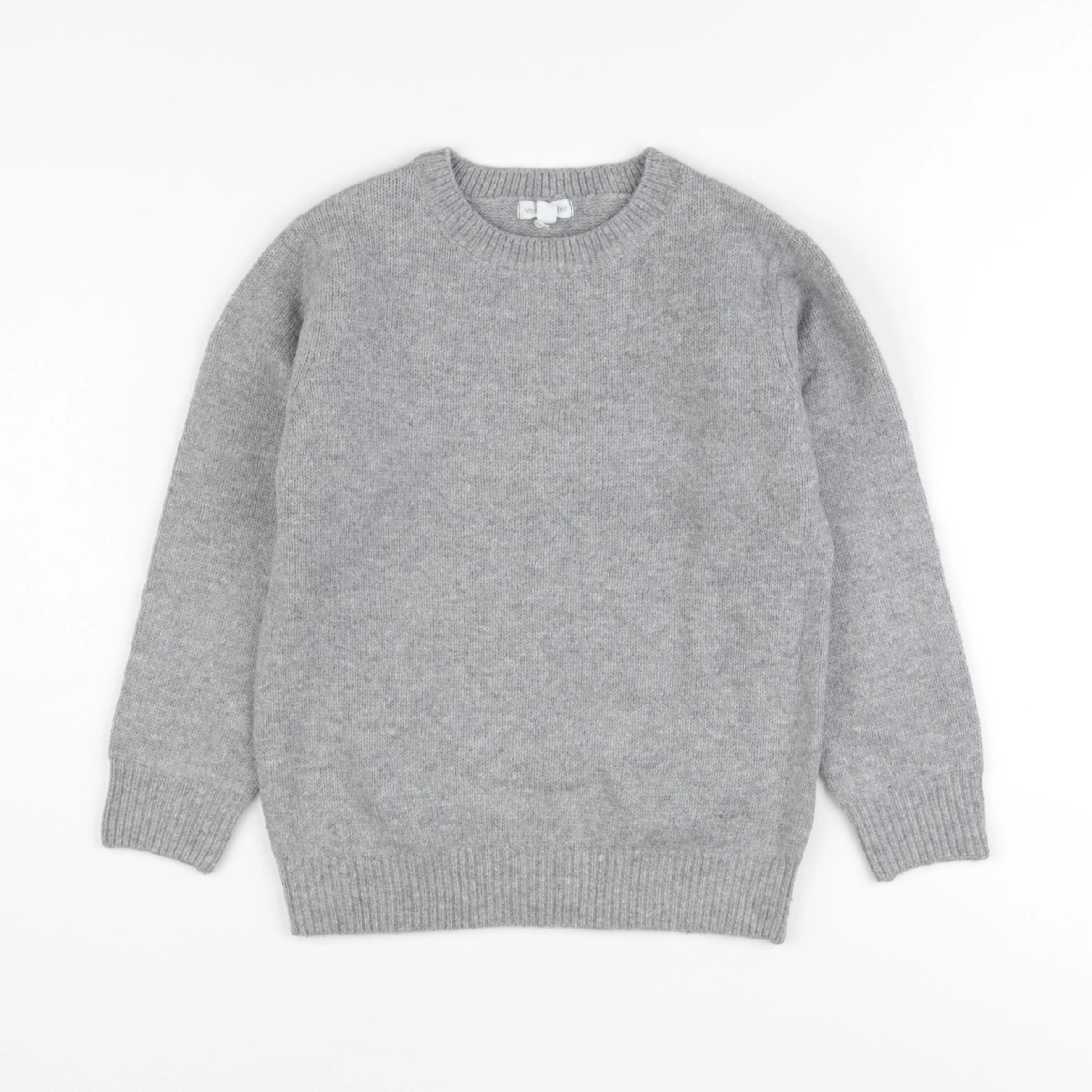 Vertbaudet - pull gris - 6 ans