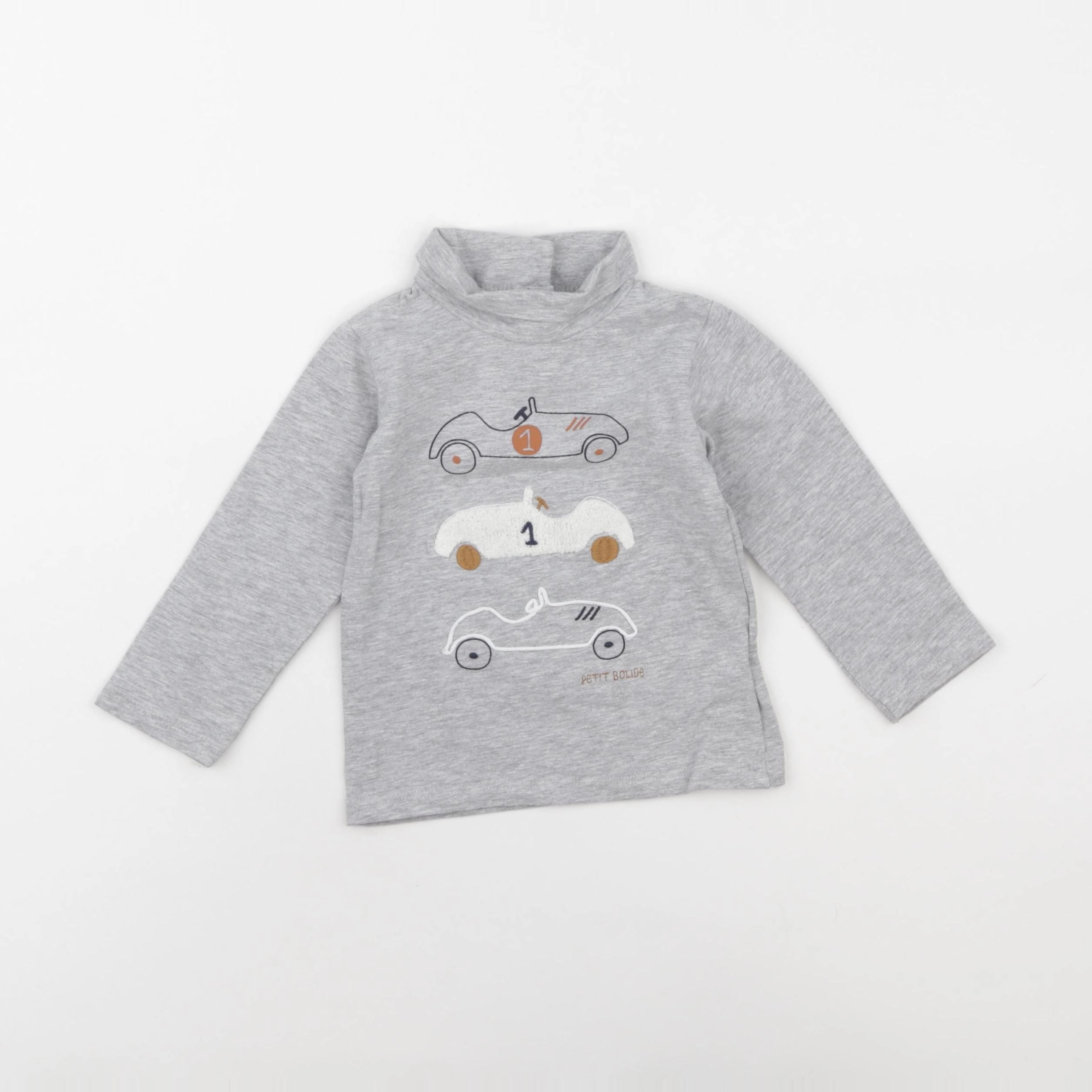 Vertbaudet - sous-pull gris - 18 mois