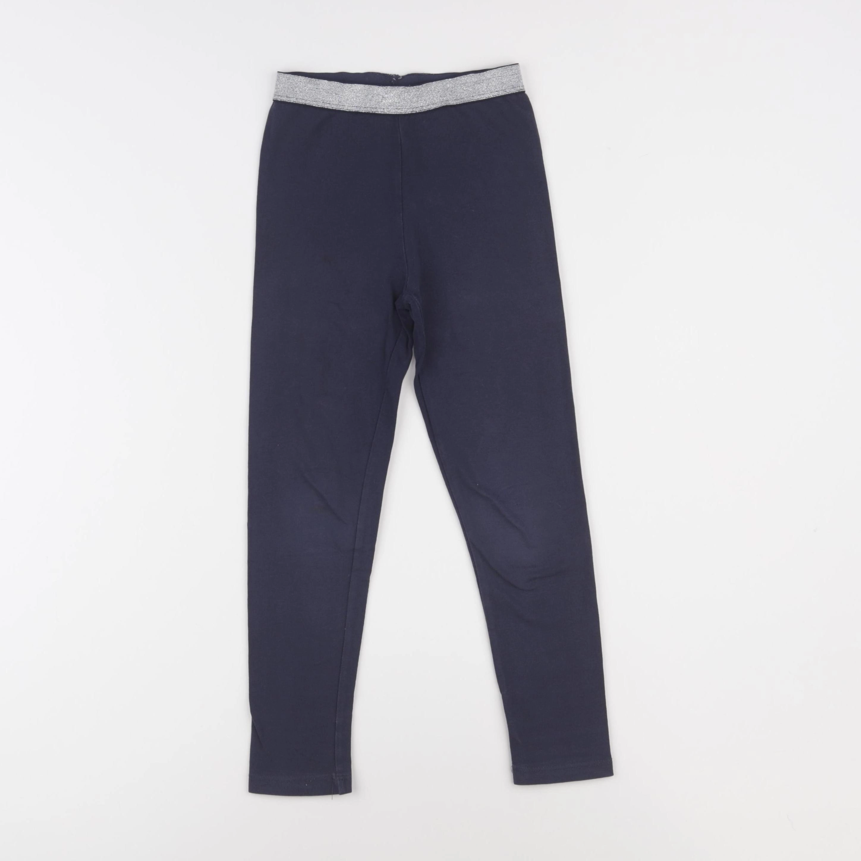 Vertbaudet - legging bleu, argent - 5 ans