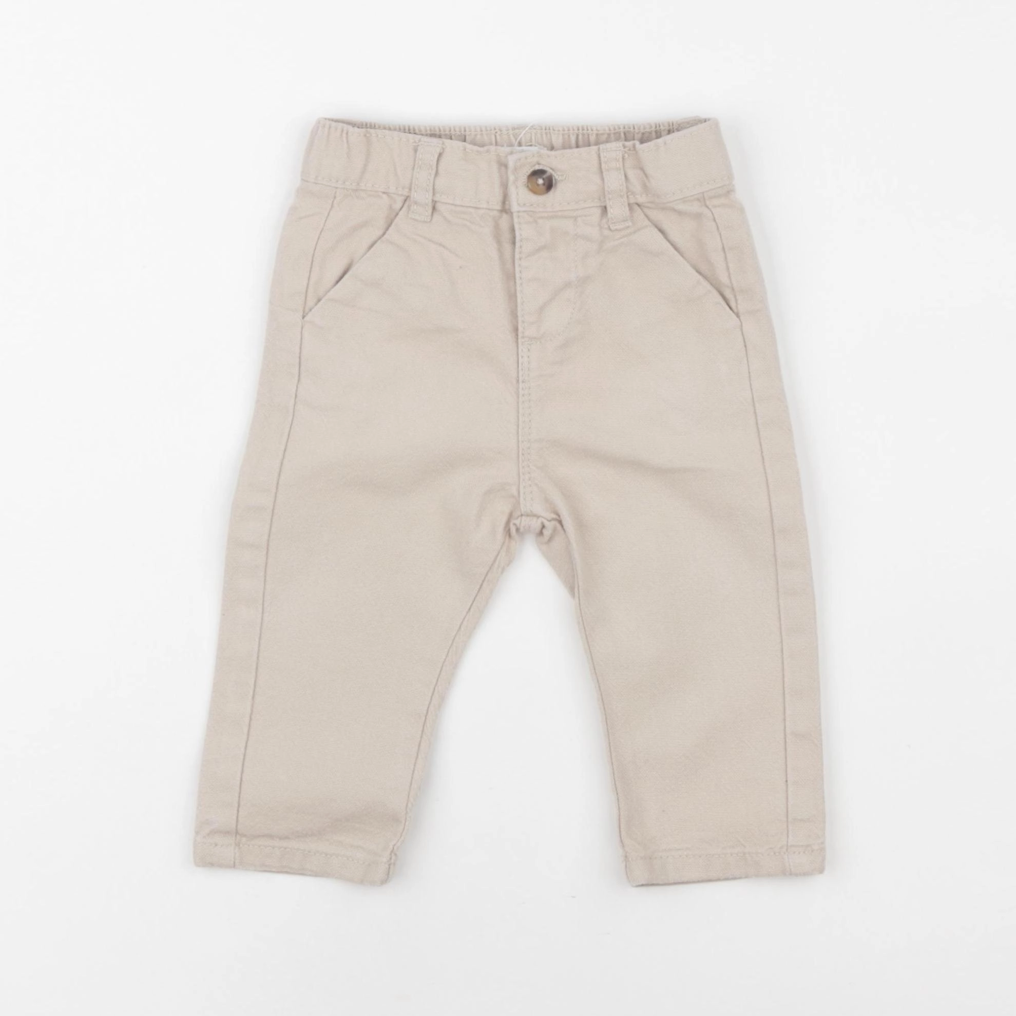 Vertbaudet - jean beige - 9 mois