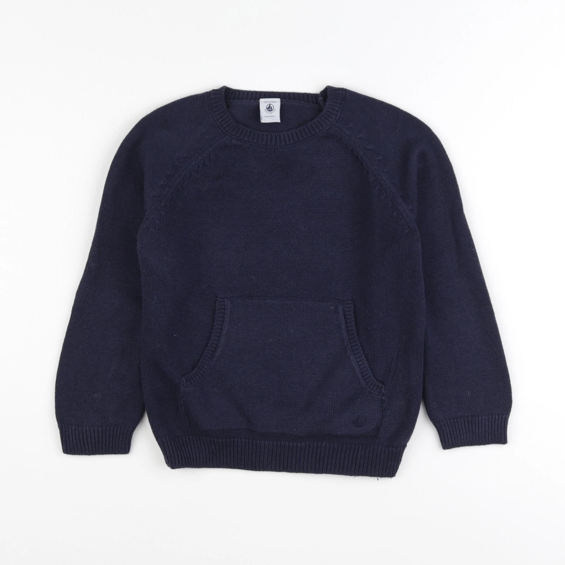 Petit Bateau - pull bleu - 5 ans