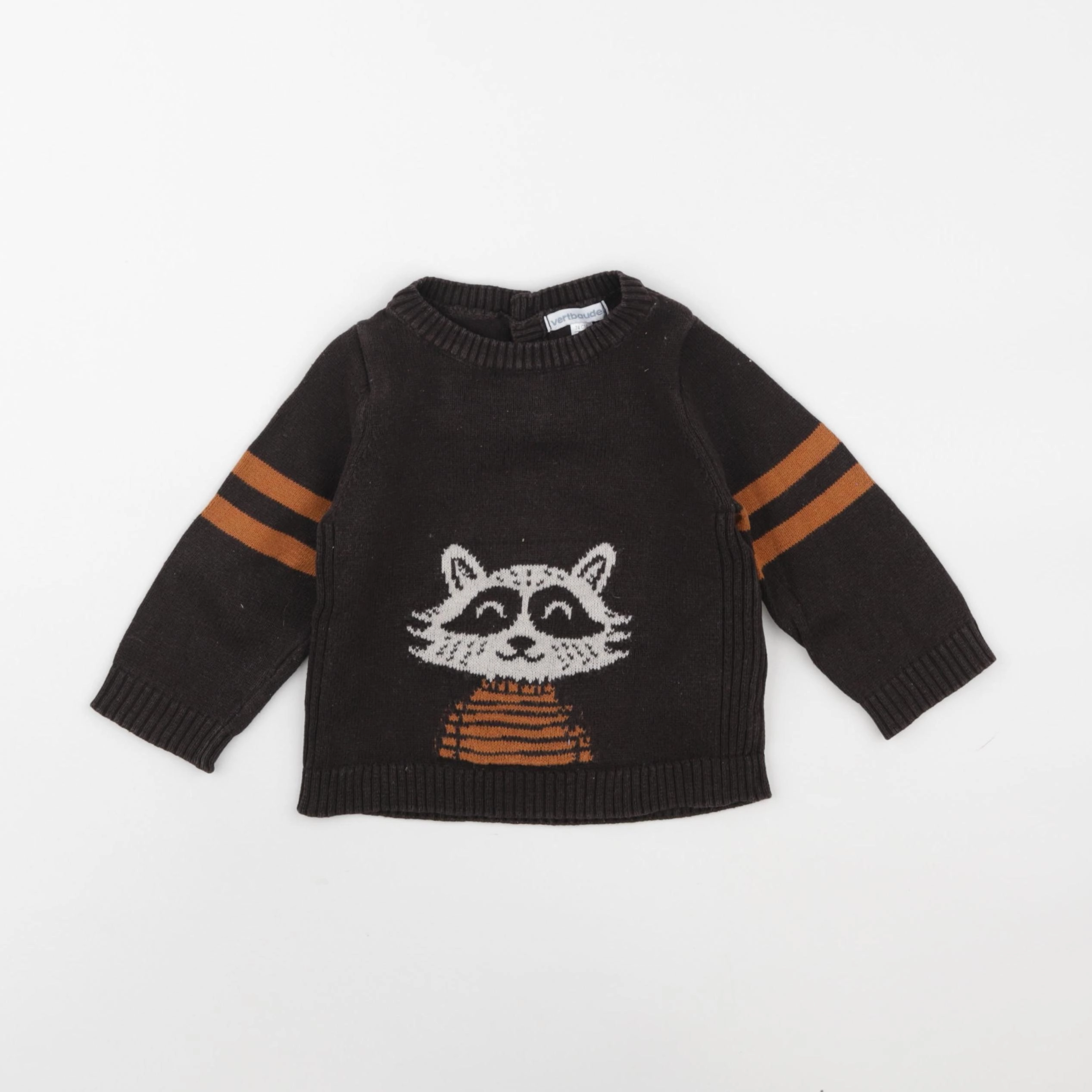 Vertbaudet - pull marron - 12 mois