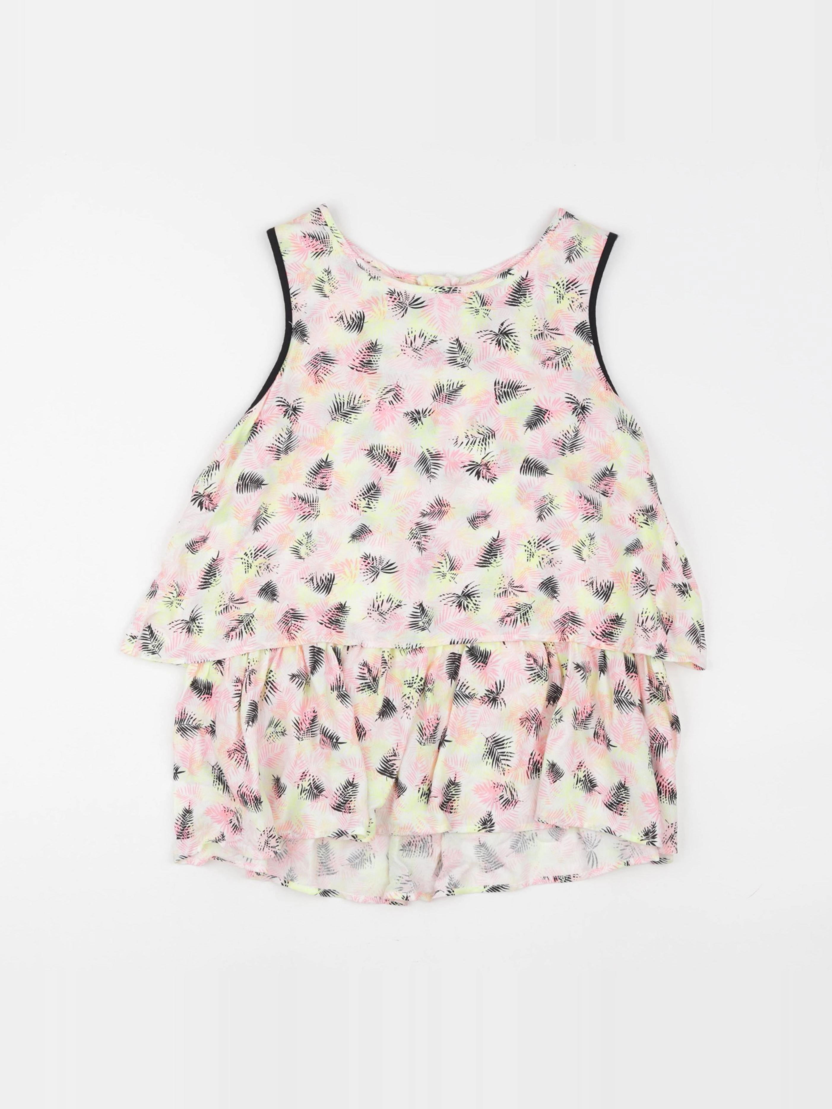 IKKS - blouse rose, jaune - 12 ans