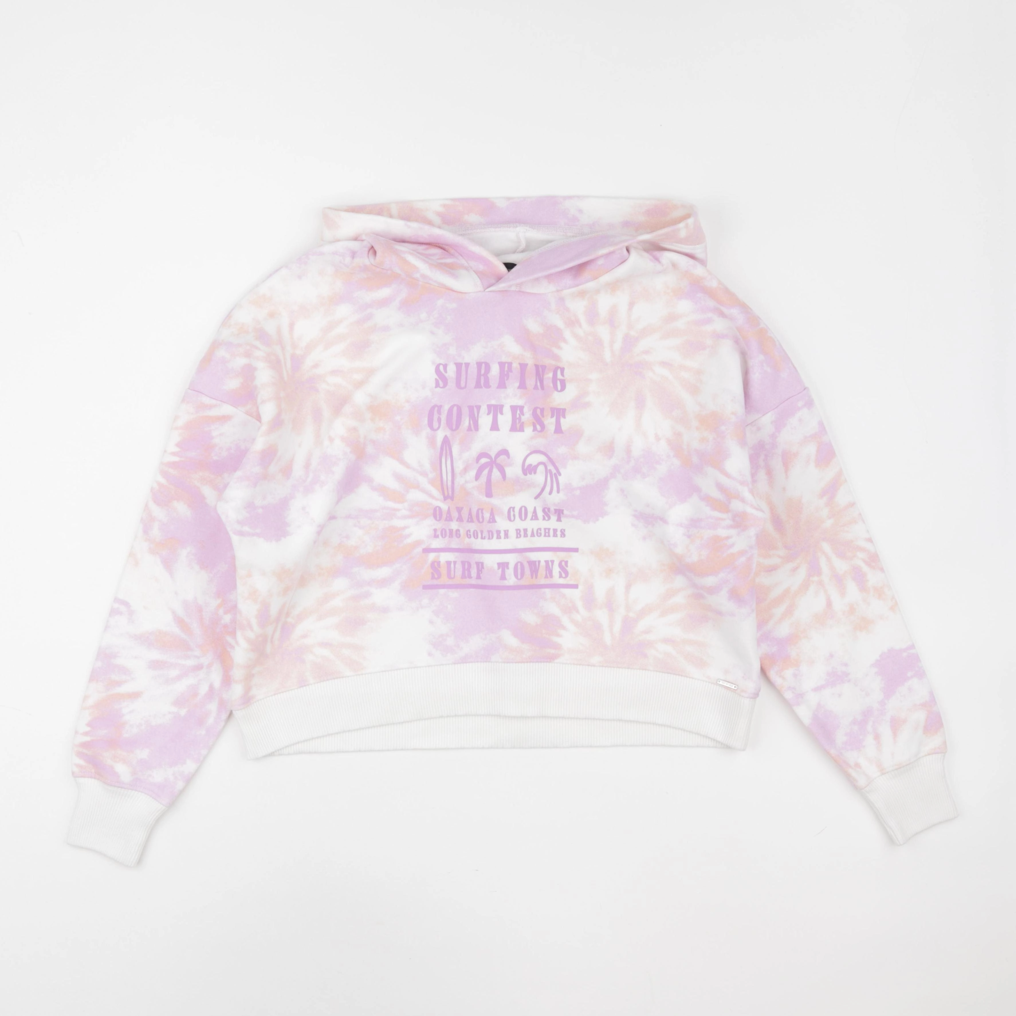 IKKS - sweat violet, blanc - 16 ans