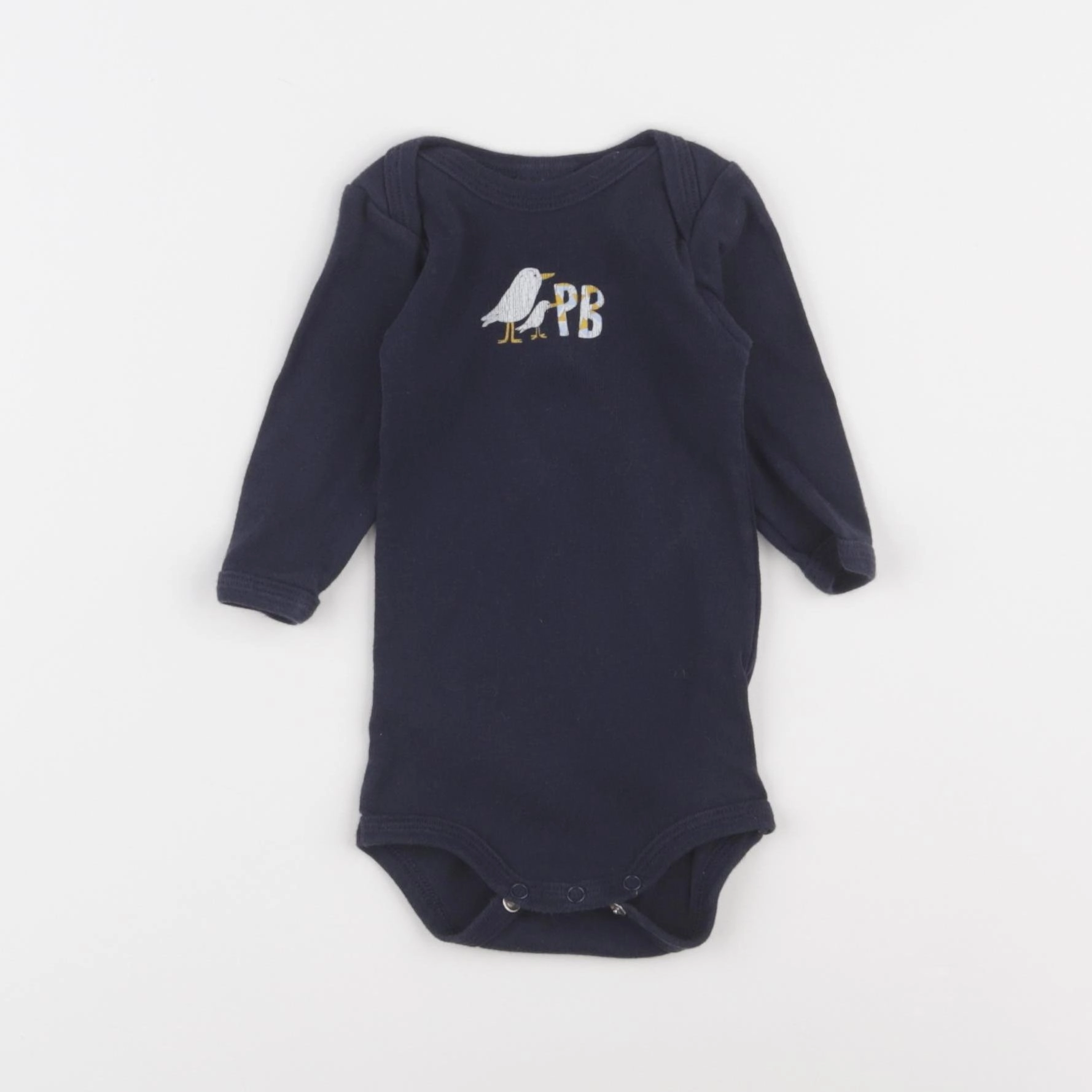Petit Bateau - body bleu - 3 mois