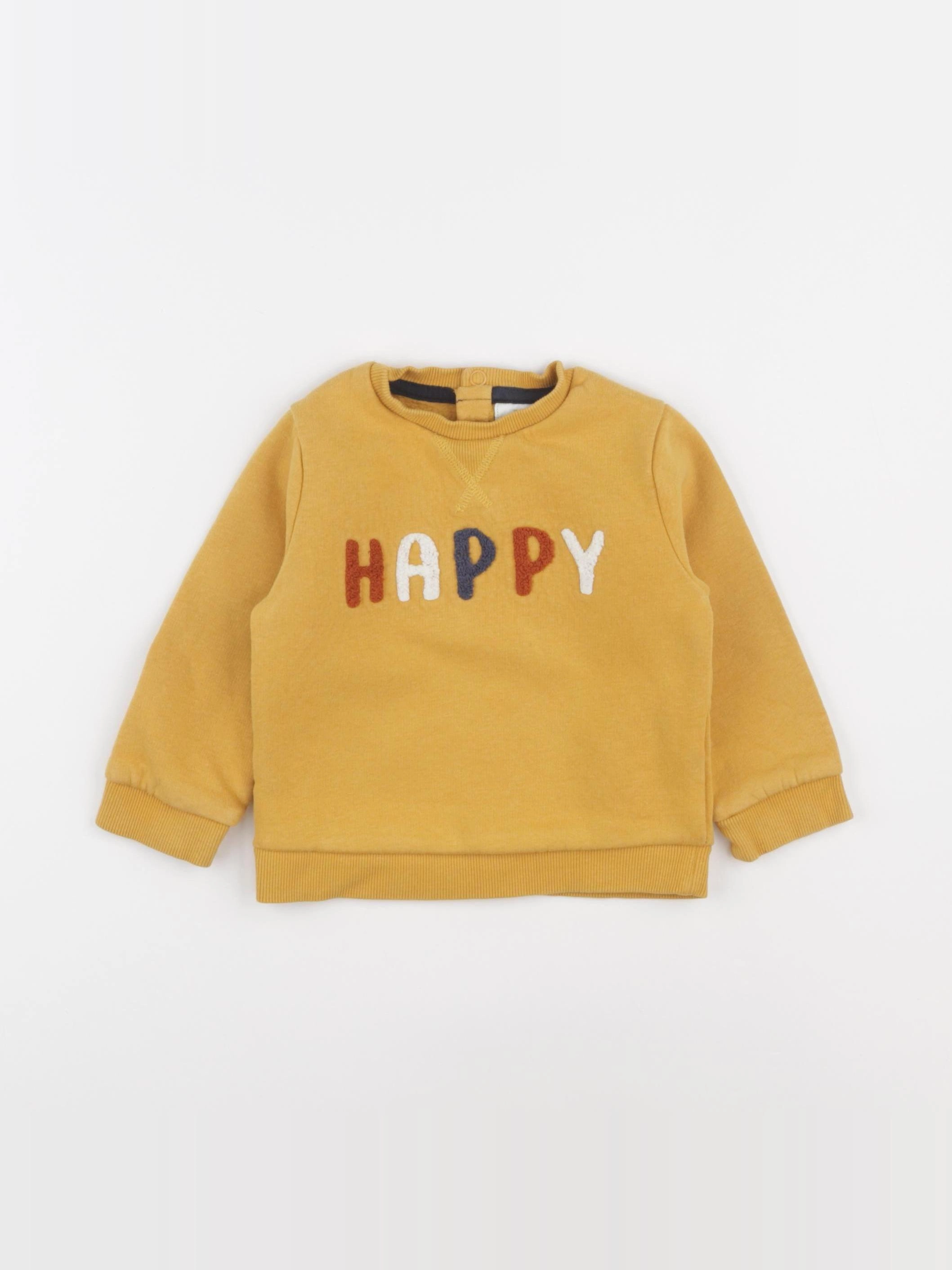 Tape à l'oeil - sweat jaune - 18 mois