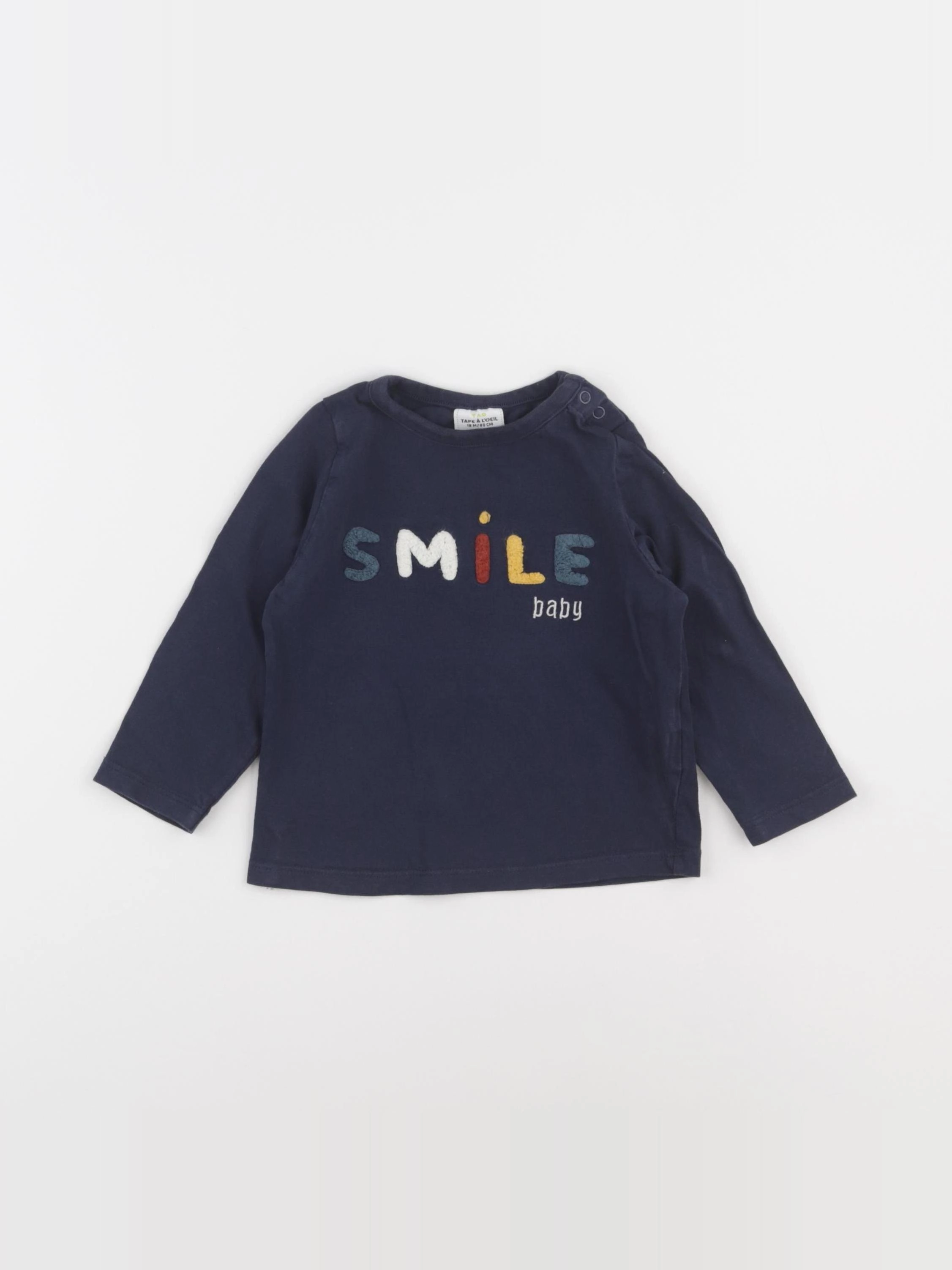 Tape à l'oeil - tee-shirt bleu - 18 mois