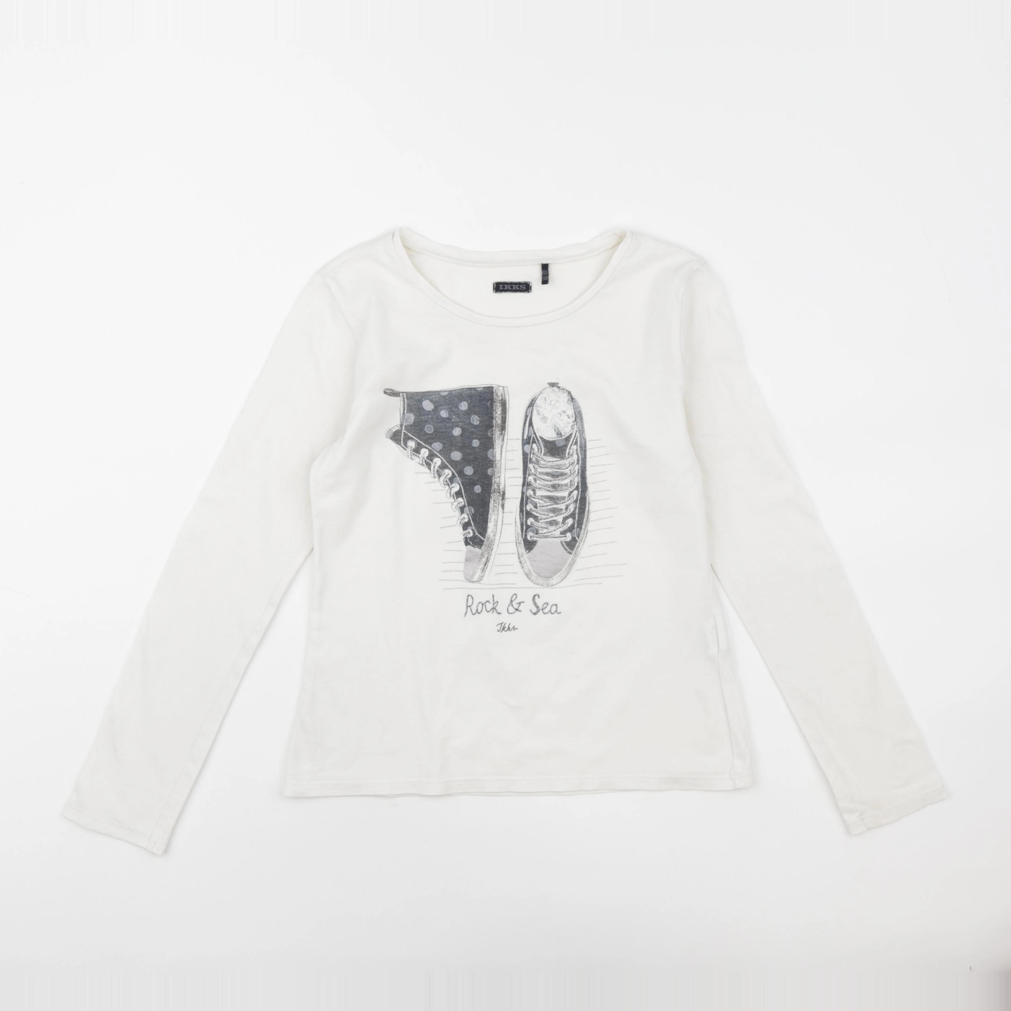 IKKS - tee-shirt blanc - 10 ans