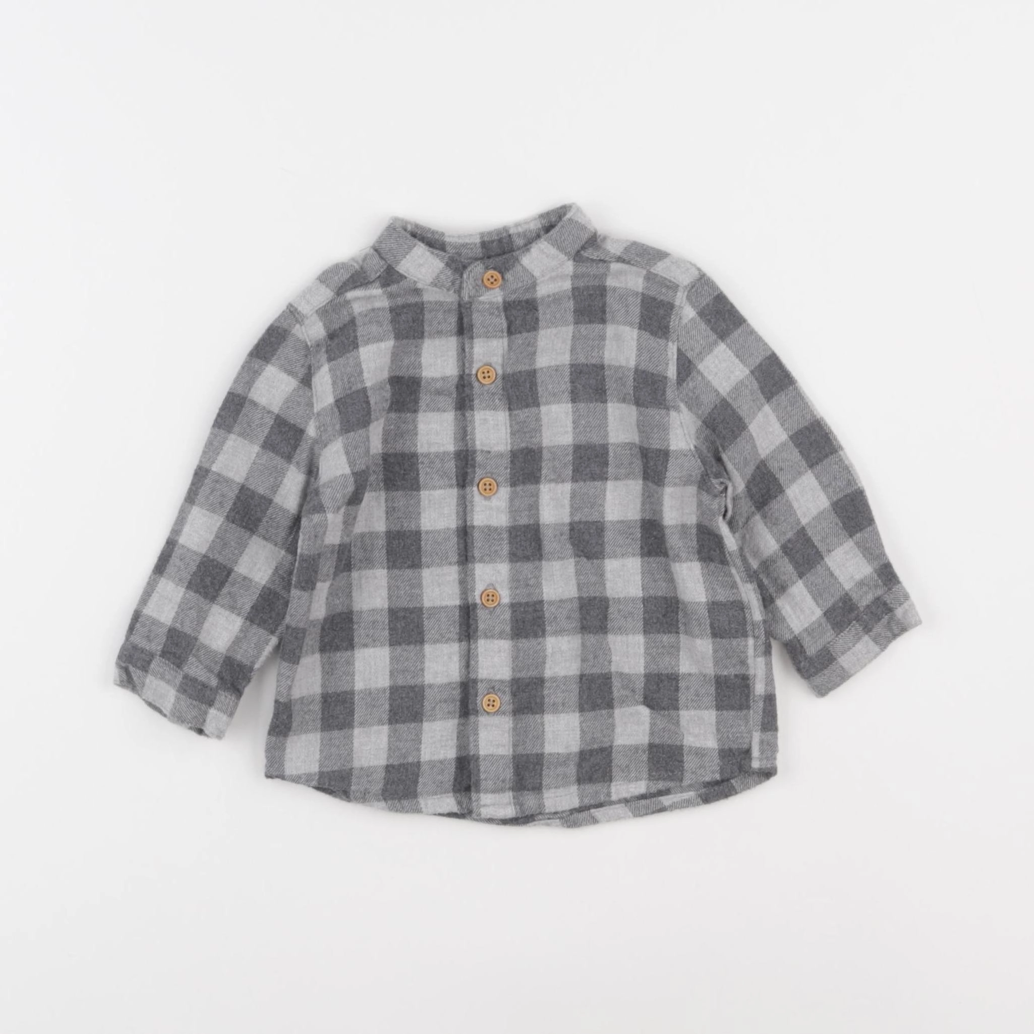 Boutchou - chemise gris - 6 mois