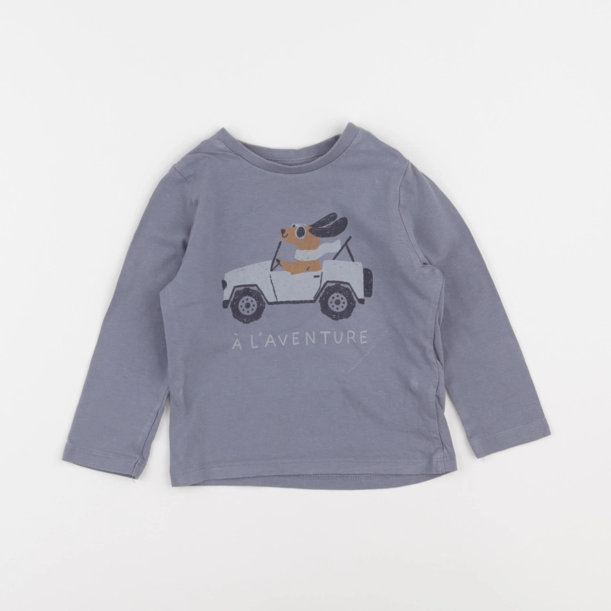 Vertbaudet - tee-shirt bleu - 18 mois