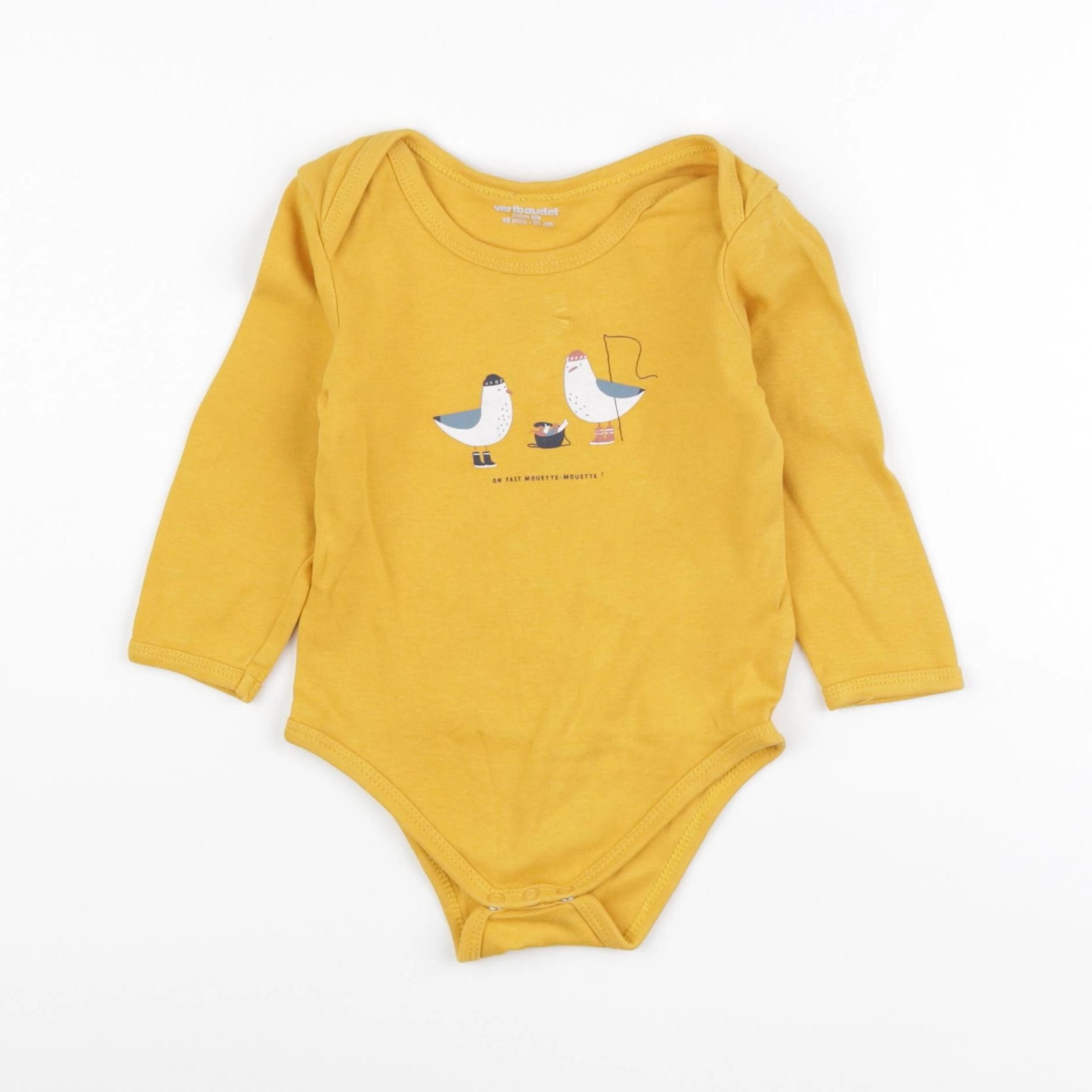 Vertbaudet - body jaune - 18 mois