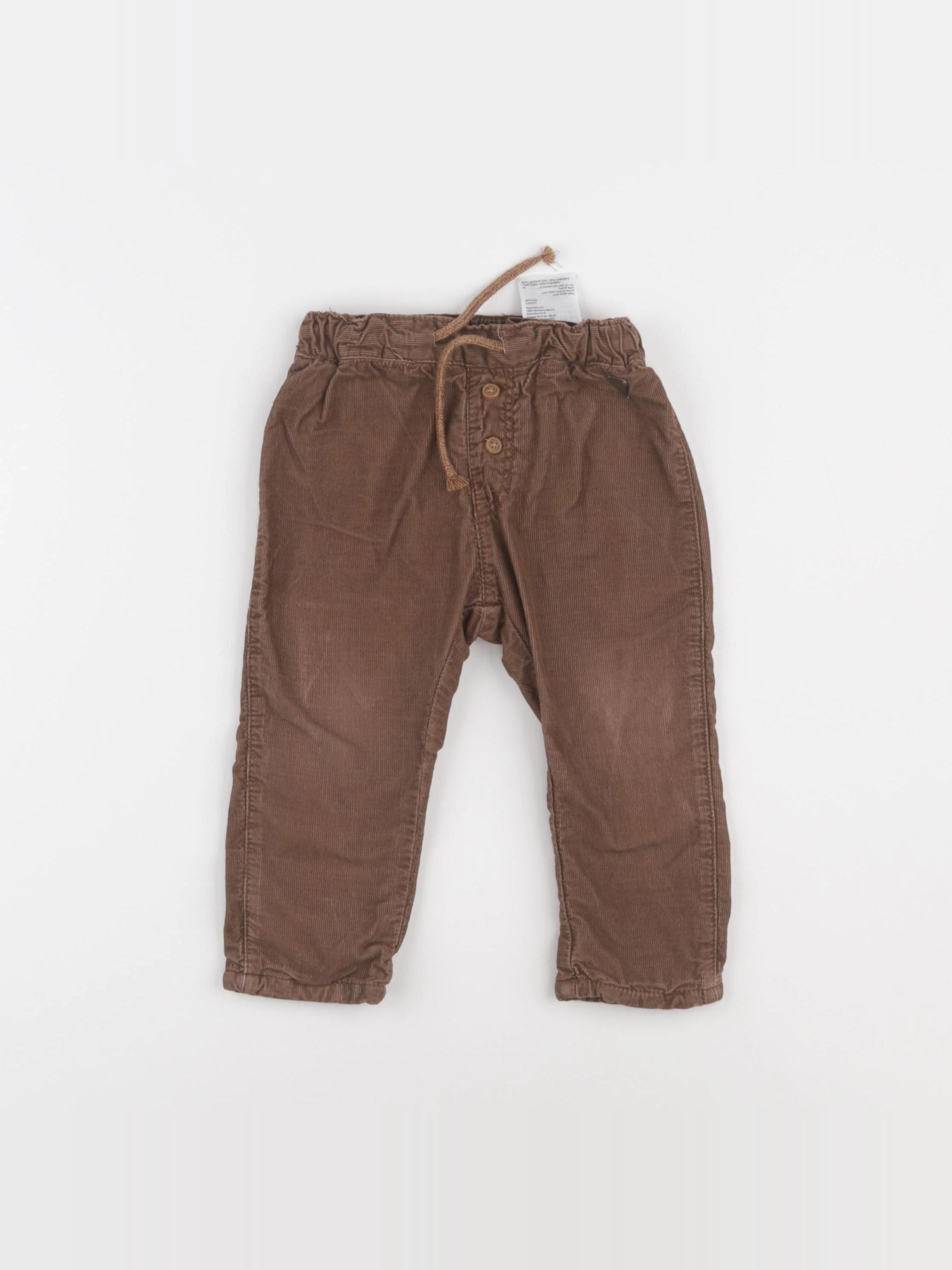 H&M - pantalon marron - 12/9 mois