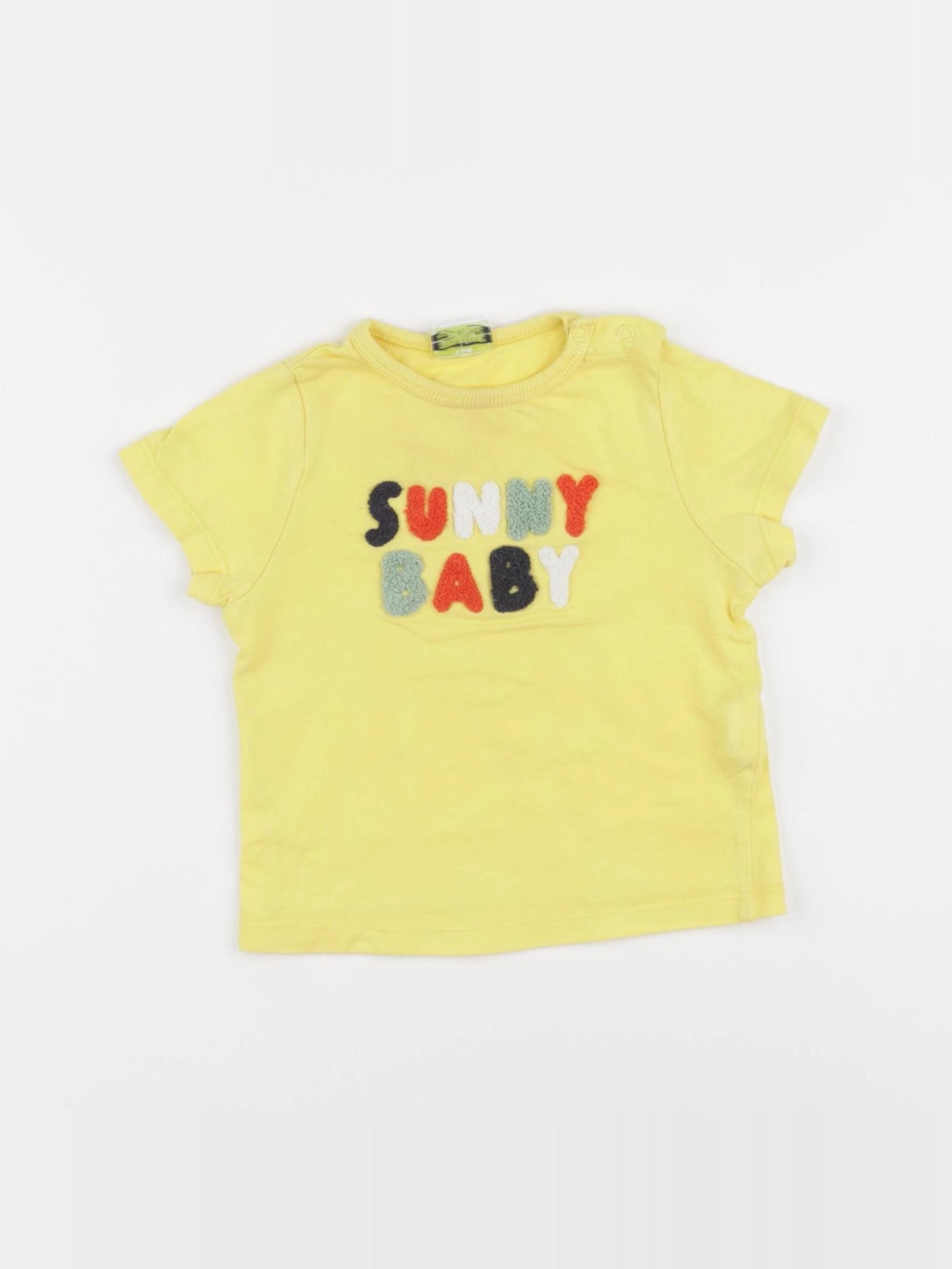Tape à l'oeil - tee-shirt jaune - 9 mois