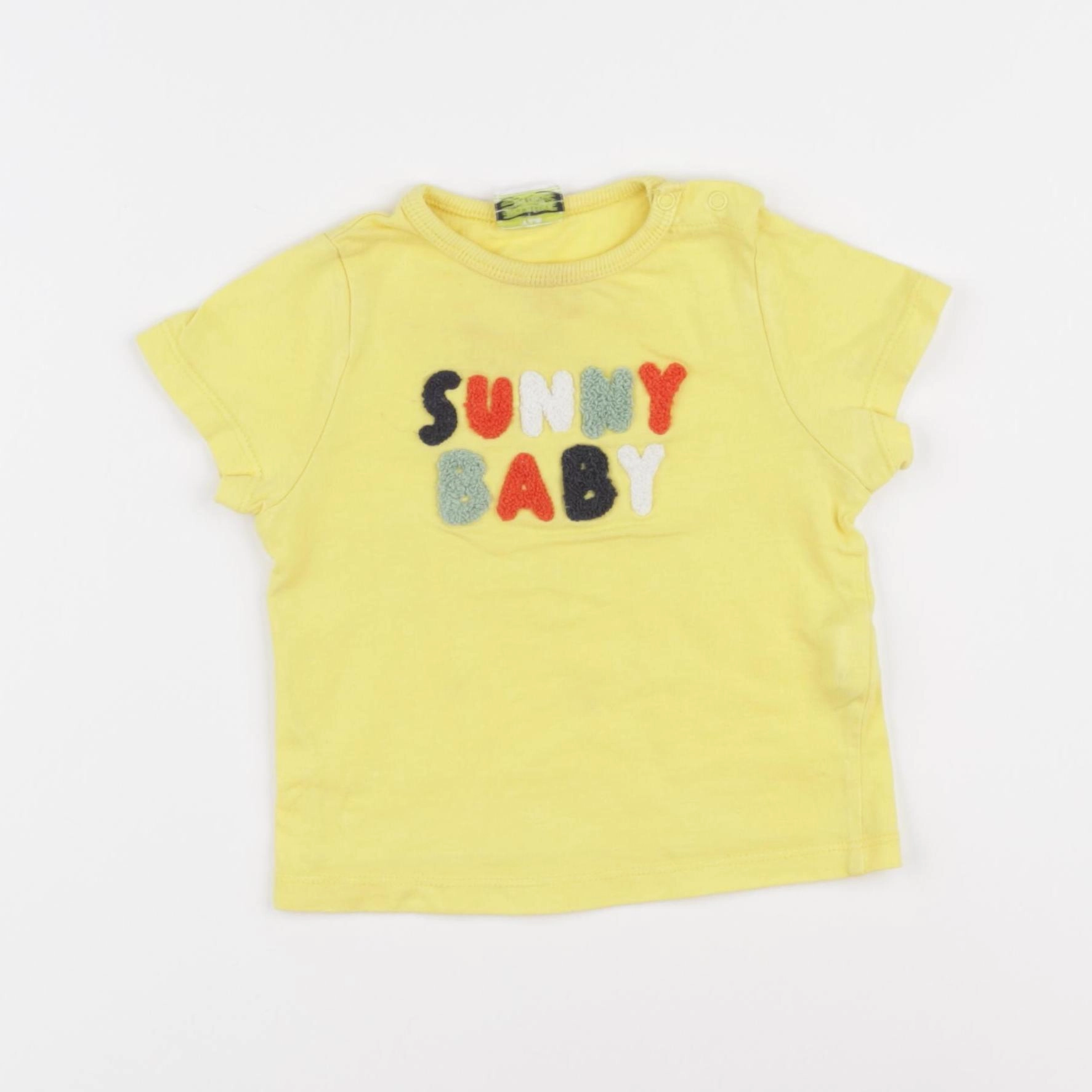 Tape à l'oeil - tee-shirt jaune - 9 mois