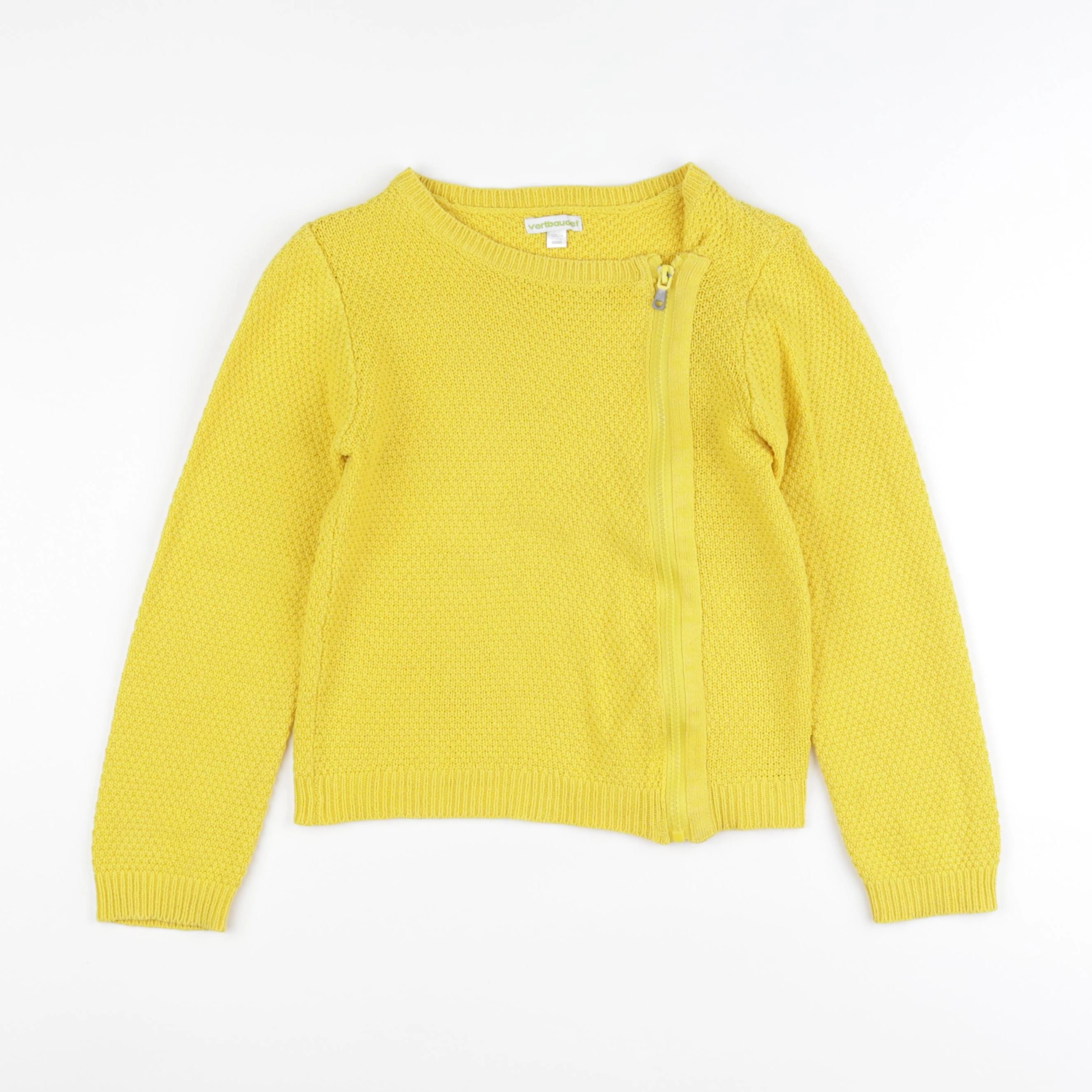 Vertbaudet - gilet jaune - 8 ans