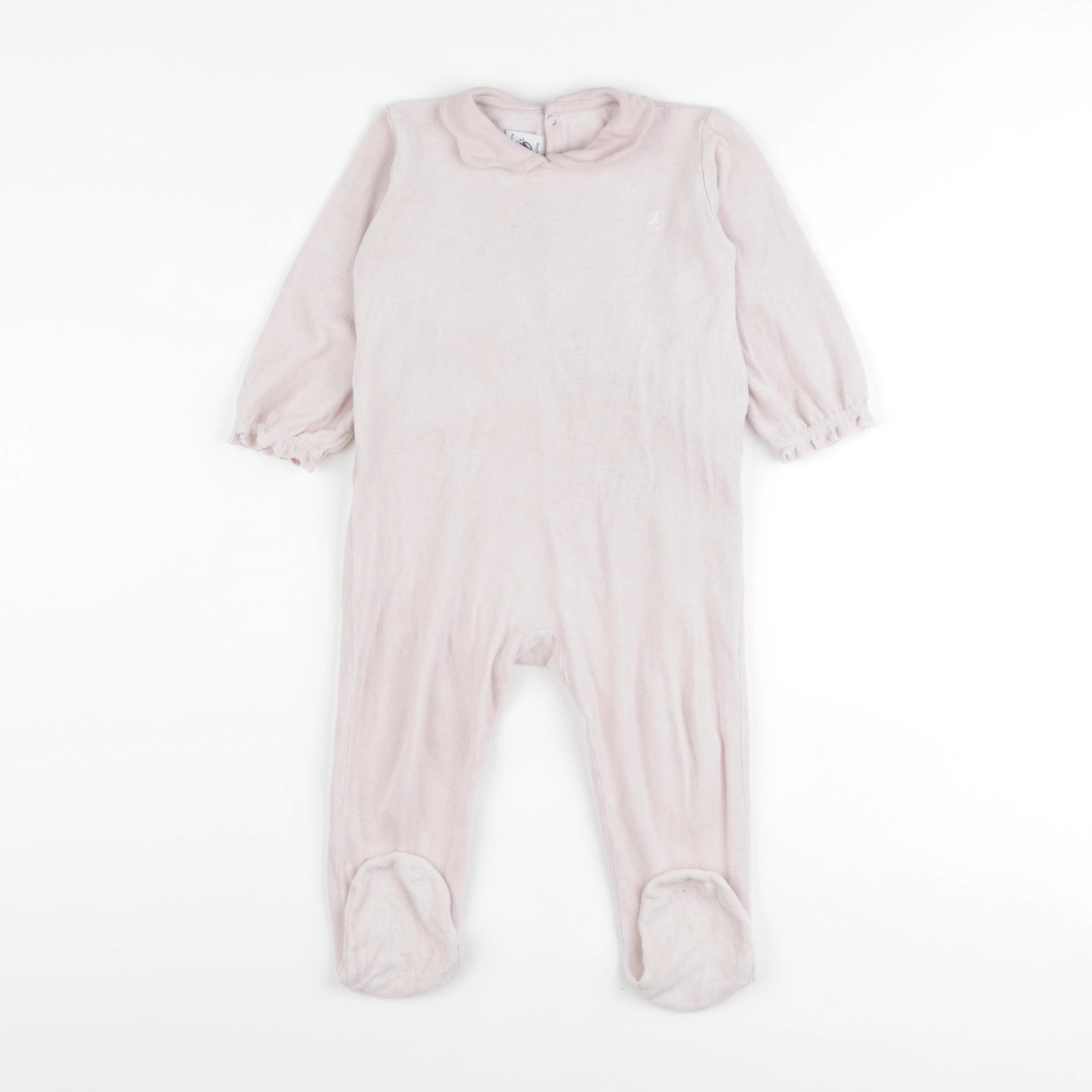 Petit Bateau - pyjama velours rose - 18 mois
