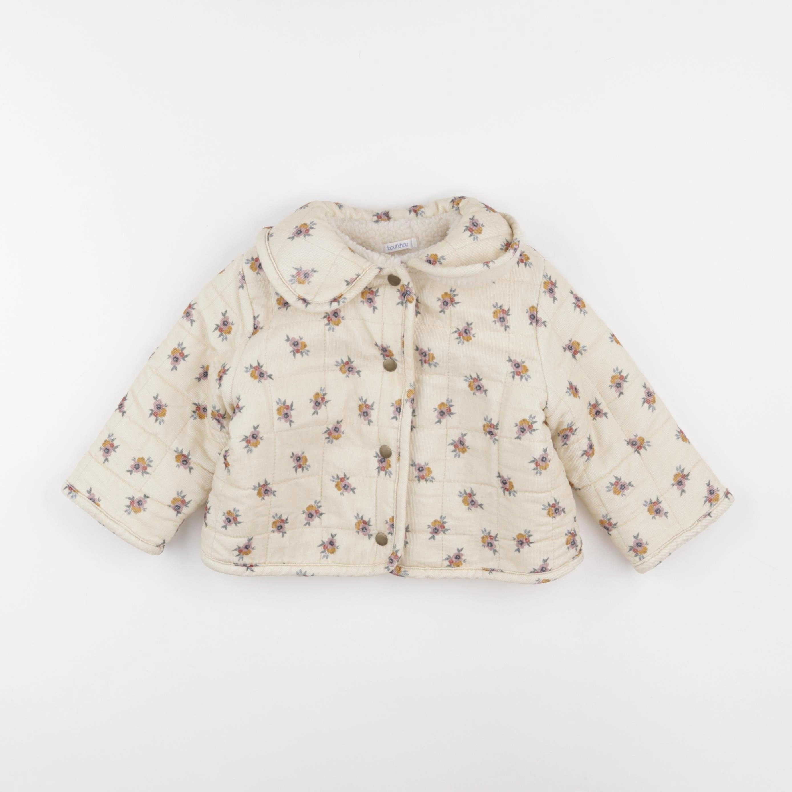 Boutchou - veste doublé beige - 12 mois