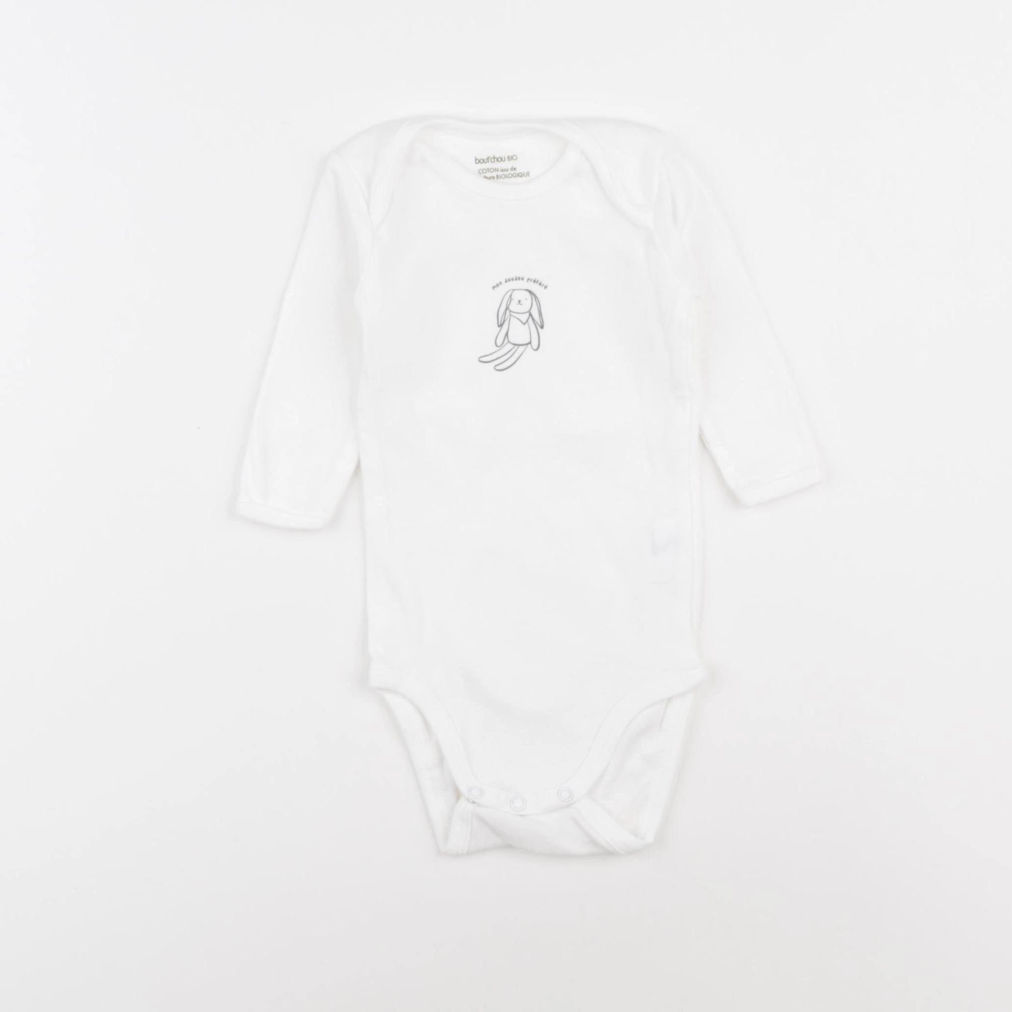 Boutchou - body blanc - 6 mois