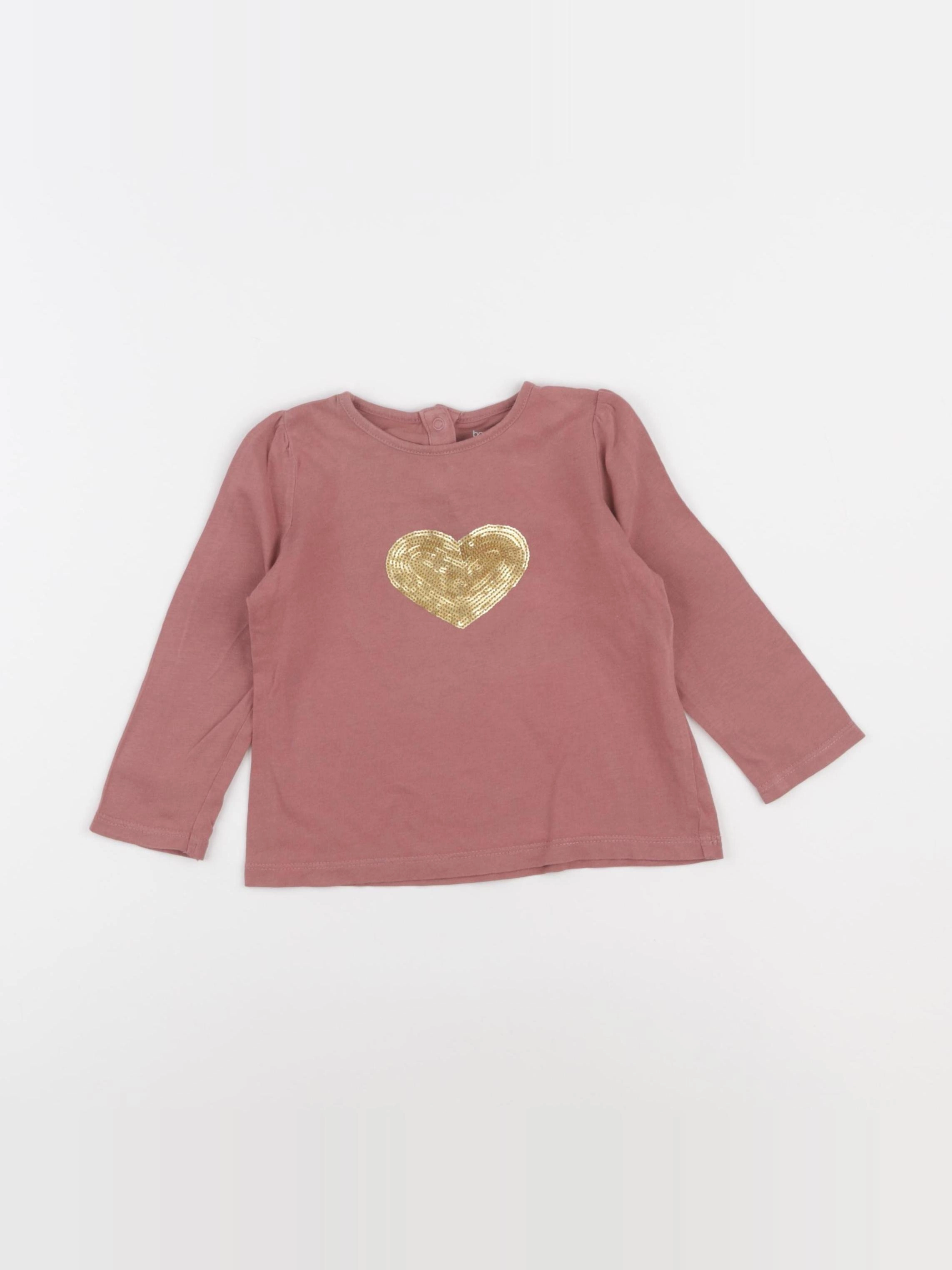 Boutchou - tee-shirt rose - 12 mois