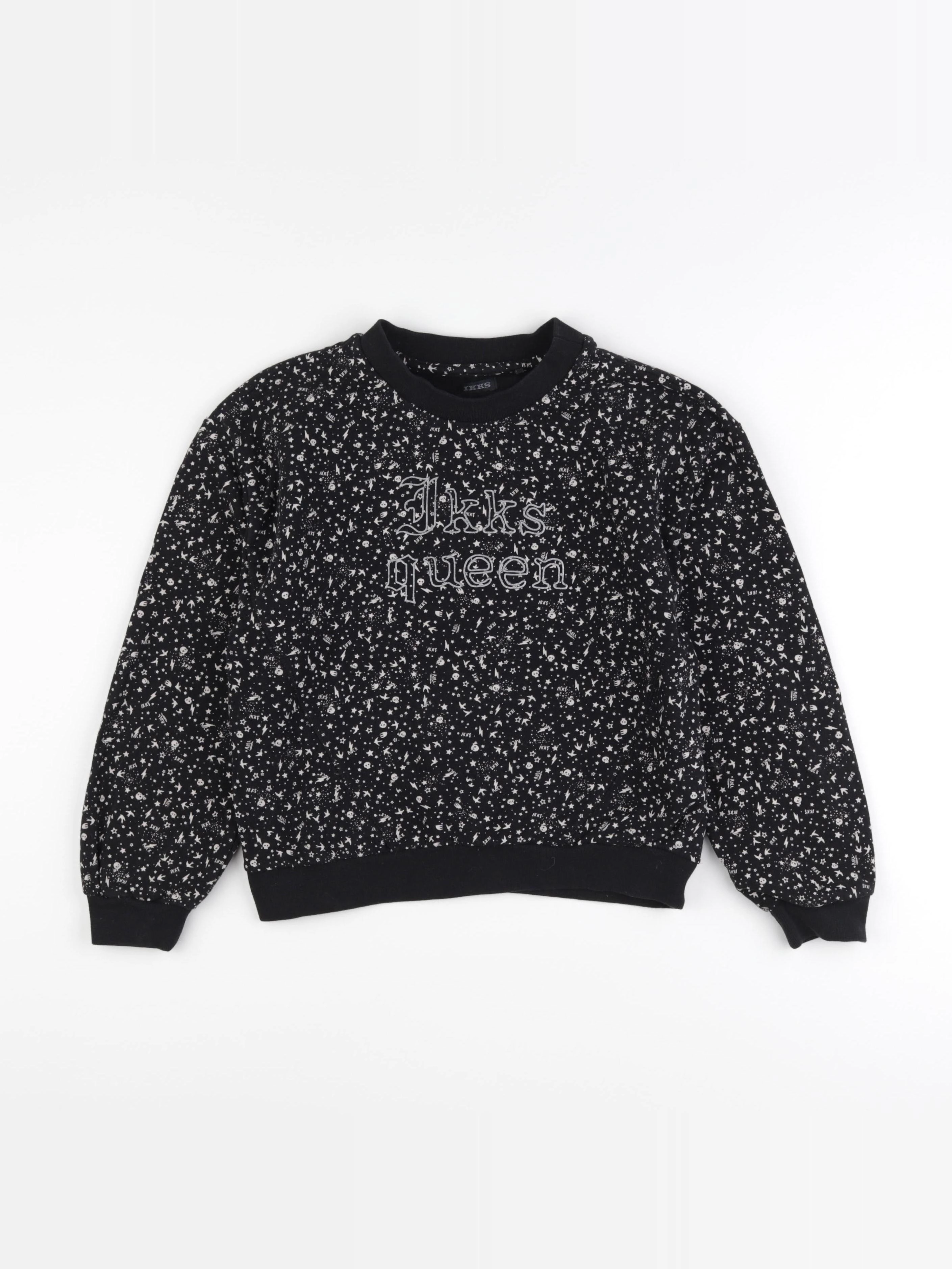 IKKS - sweat noir - 10 ans