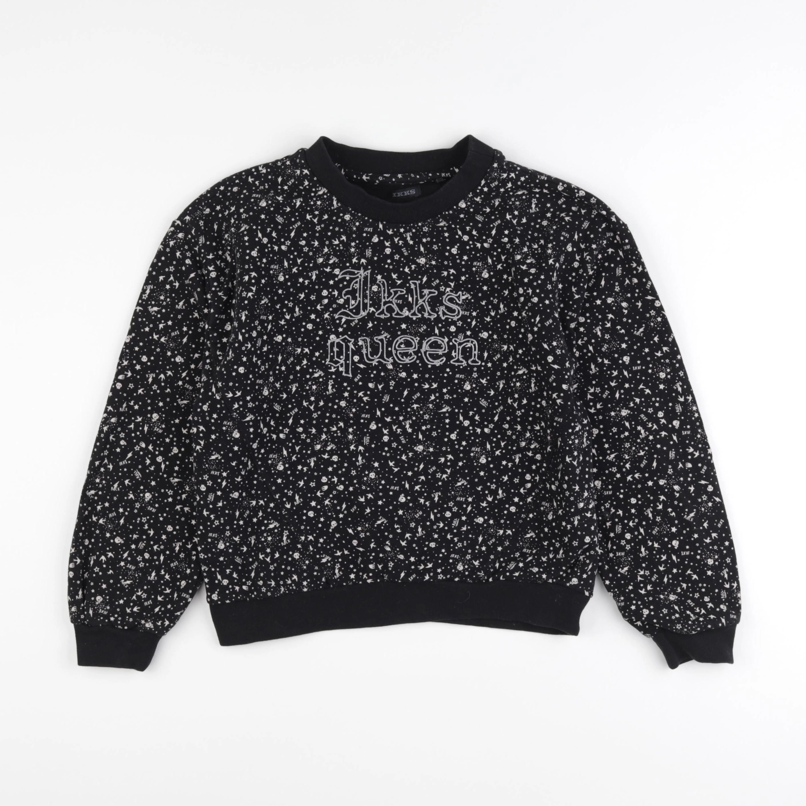 IKKS - sweat noir - 10 ans