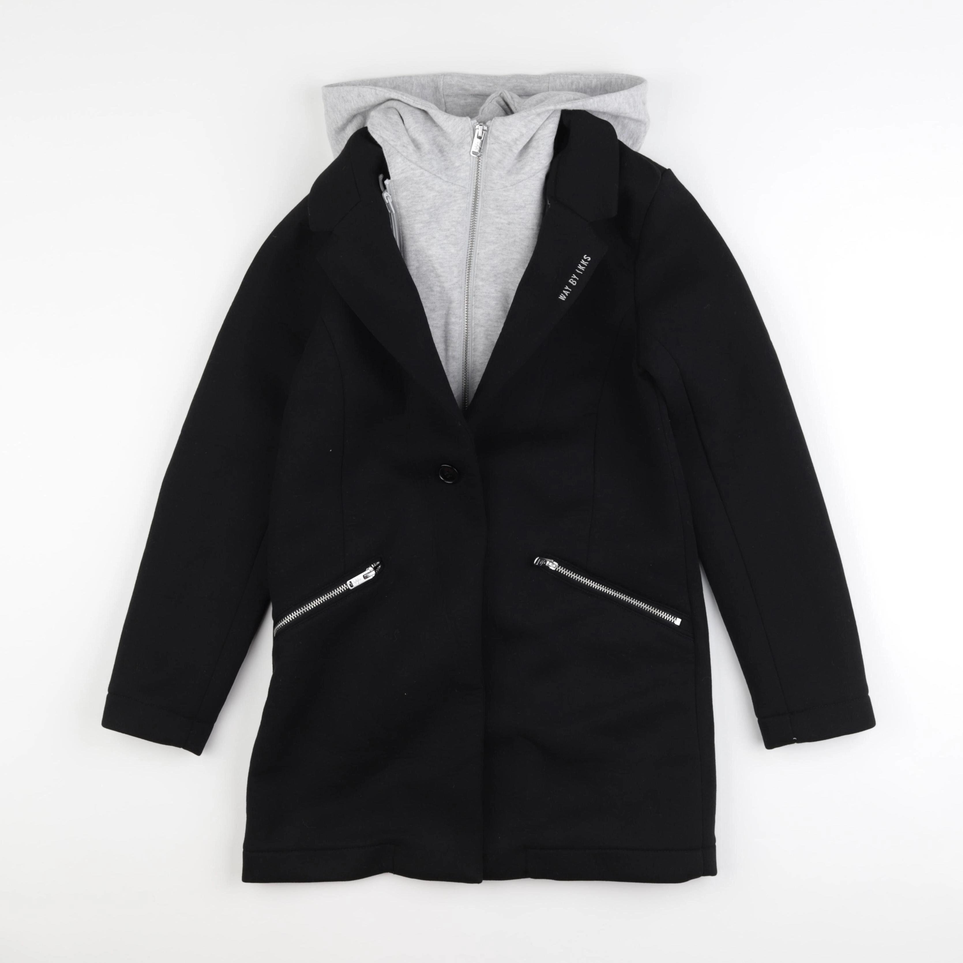 IKKS - manteau noir - 12 ans