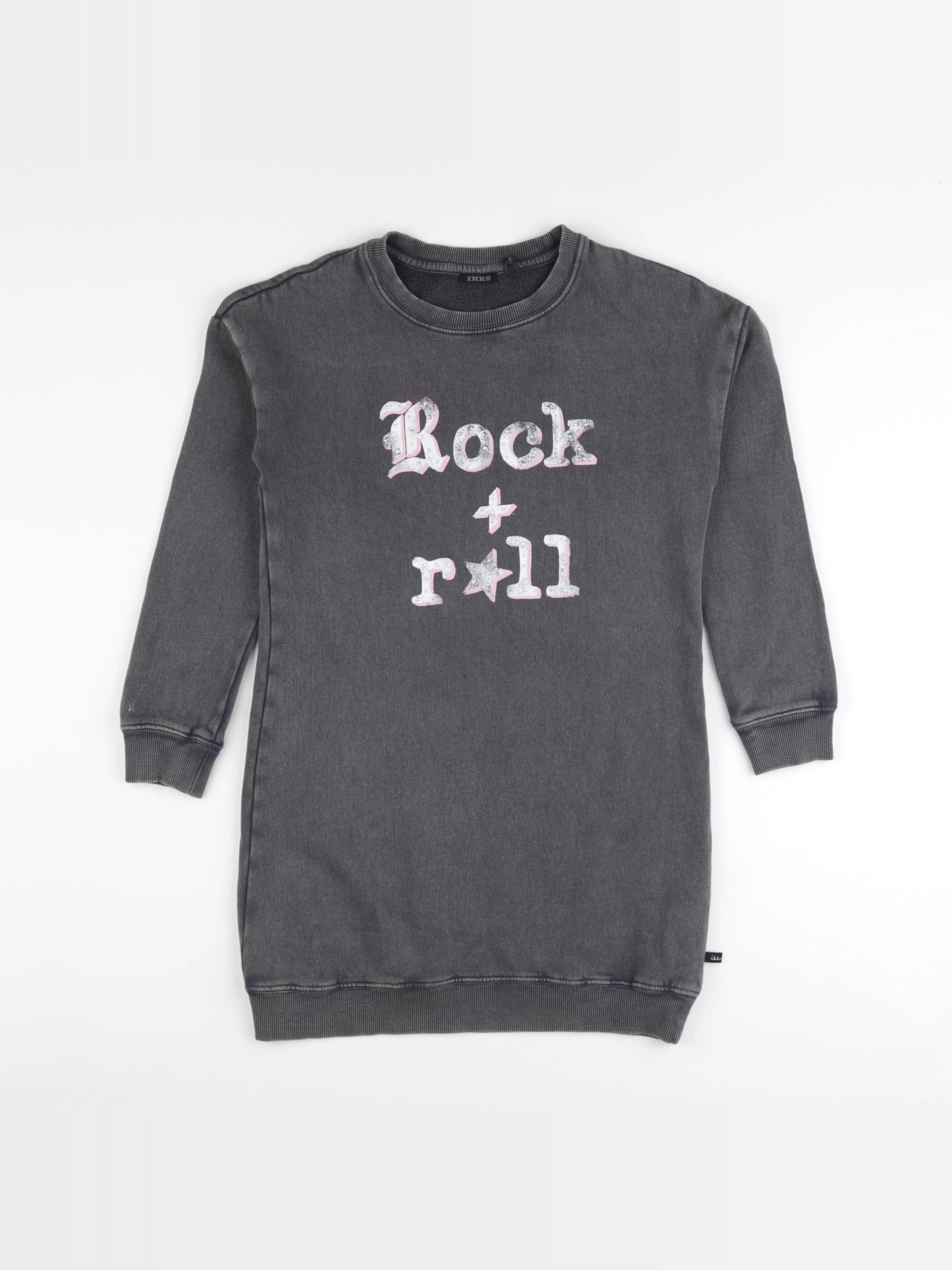 IKKS - robe gris - 10 ans