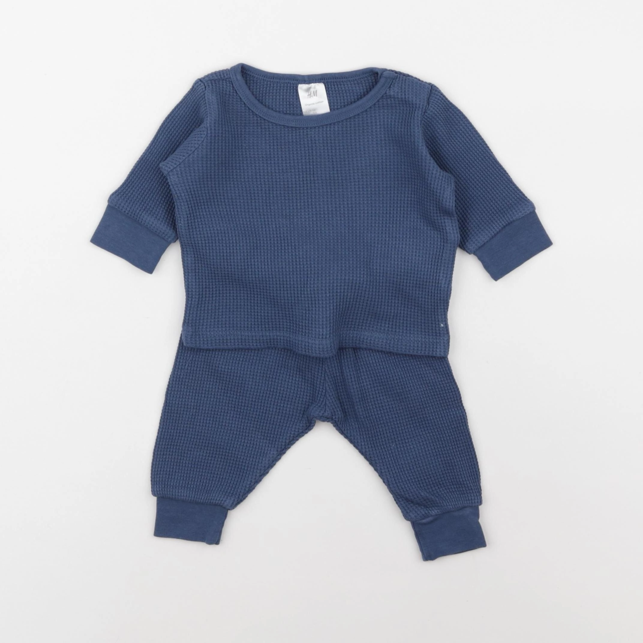 H&M - ensemble bleu - 1 mois