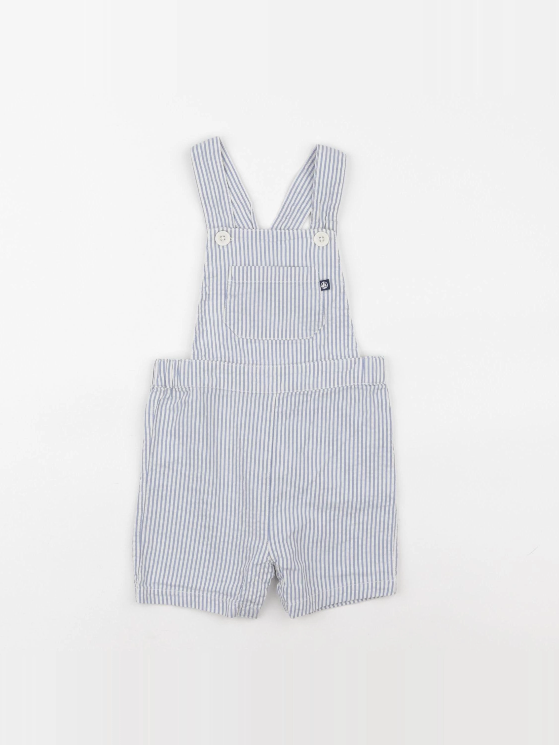 Petit Bateau - salopette bleu - 12 mois