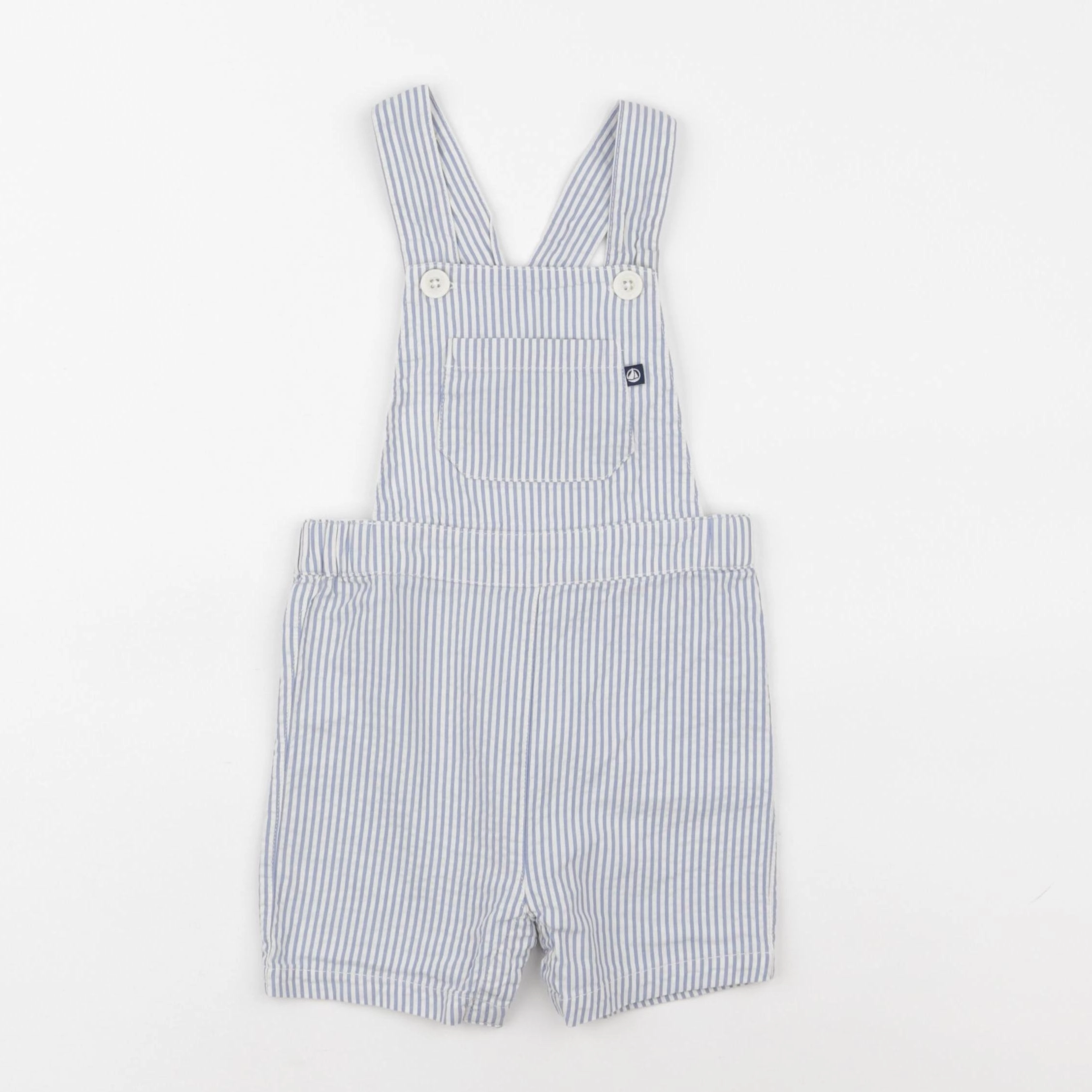 Petit Bateau - salopette bleu - 12 mois