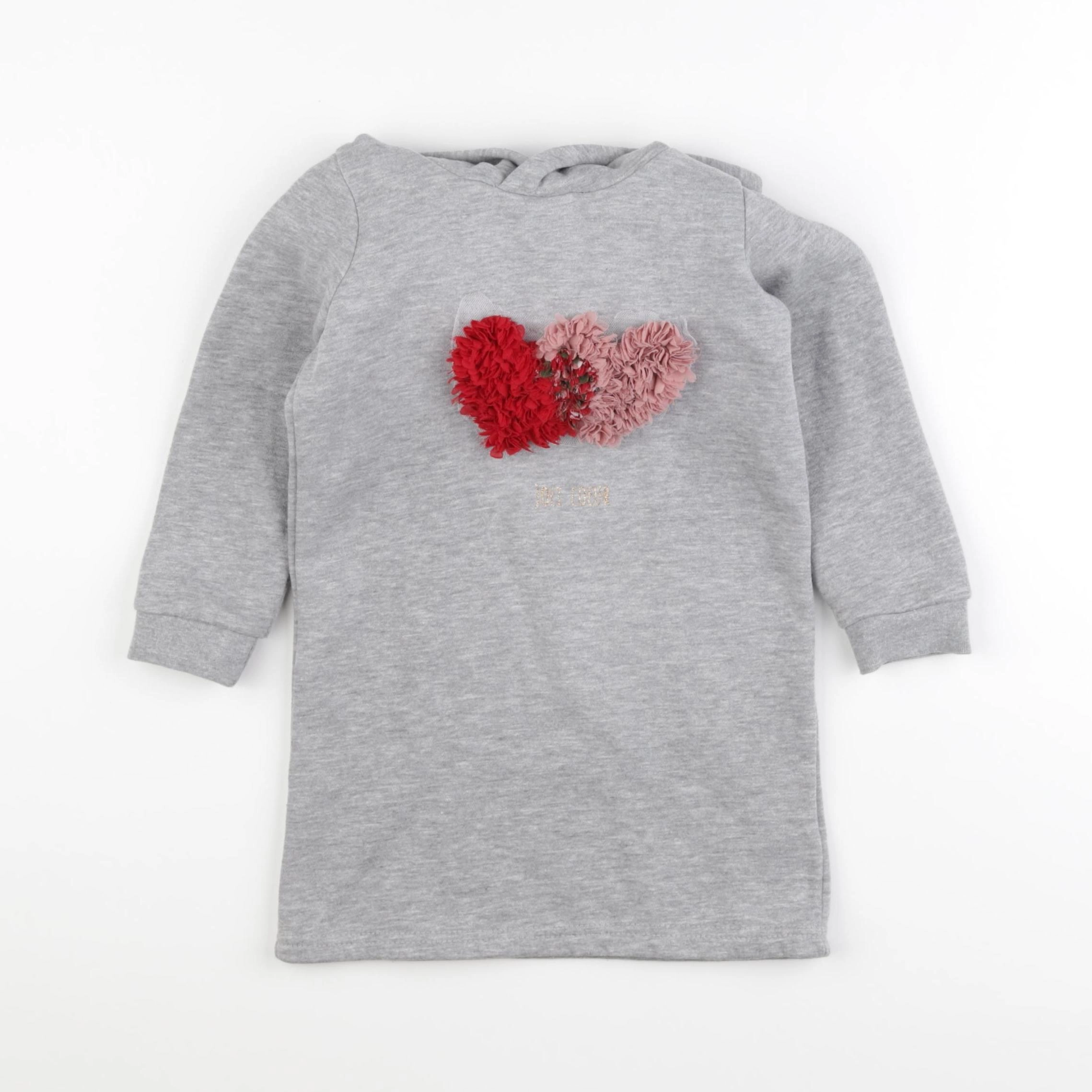 Vertbaudet - robe gris - 3 ans