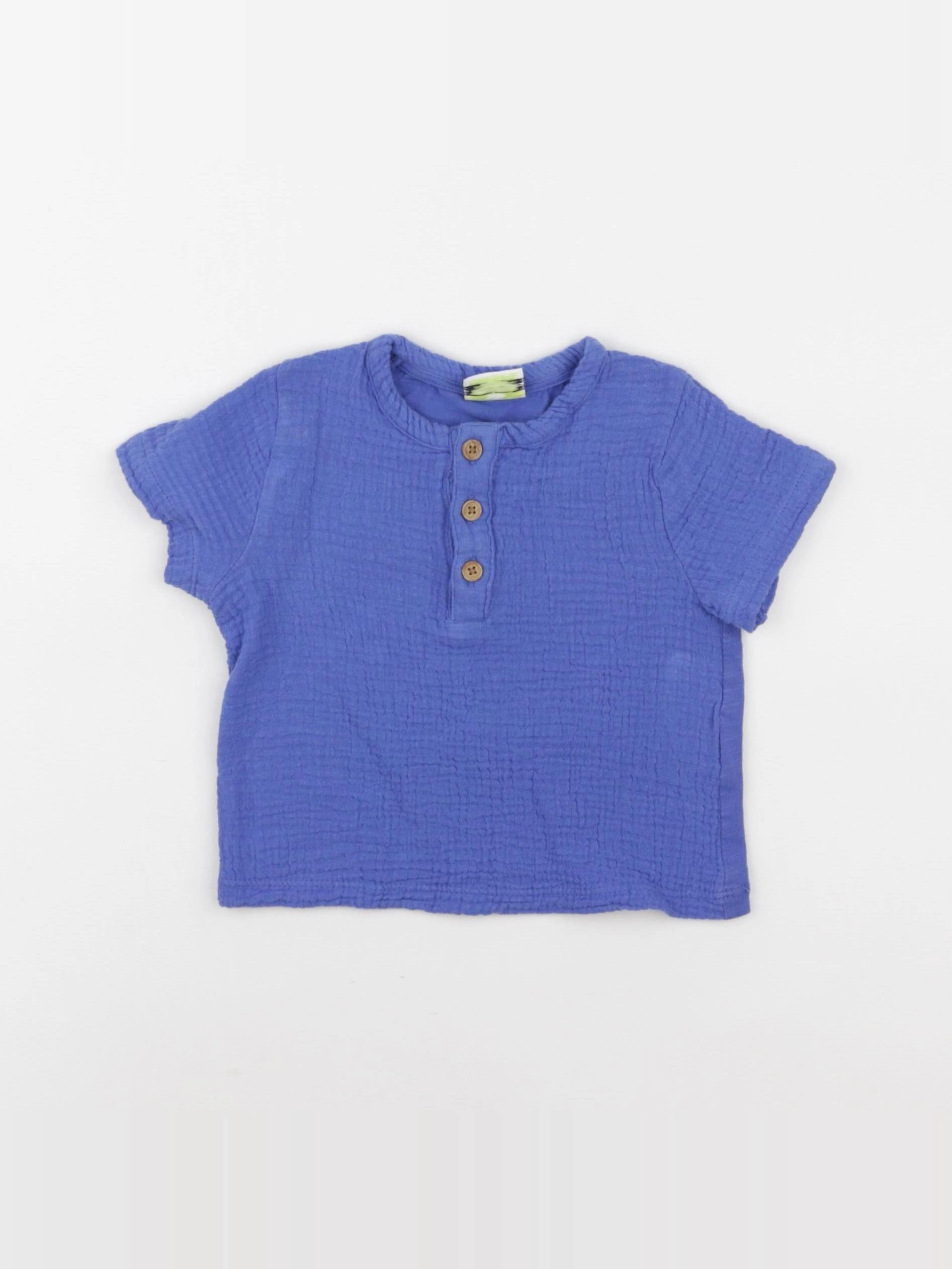 Tape à l'oeil - chemise bleu - 9 mois